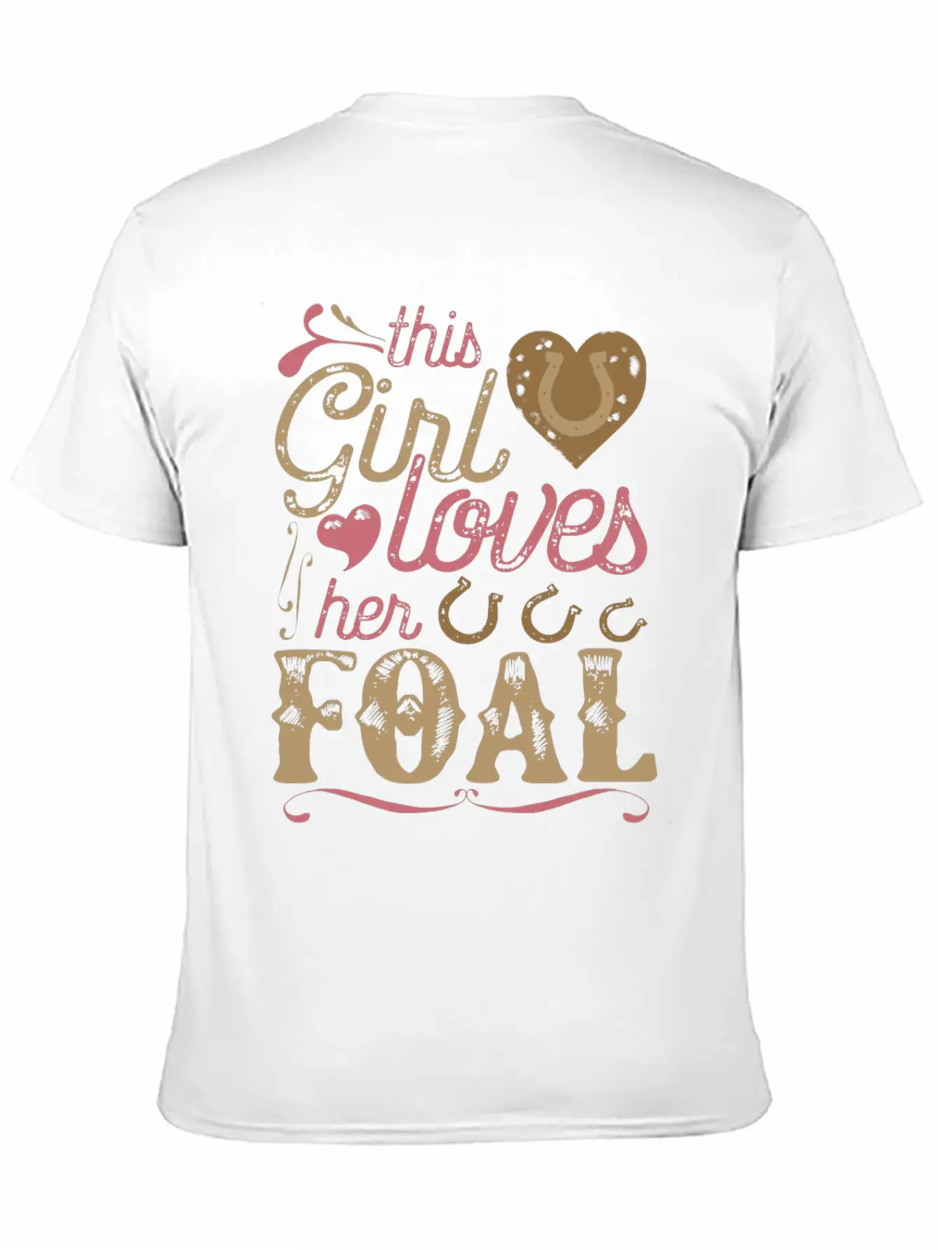 Foal Horse Shirt Gift Horses Breathable Graphic T-Shirt – Perfect For Casual Days