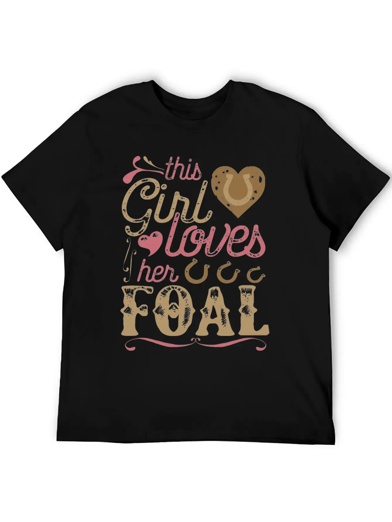 Foal Horse Shirt Gift Horses Breathable Graphic T-Shirt – Perfect For Casual Days