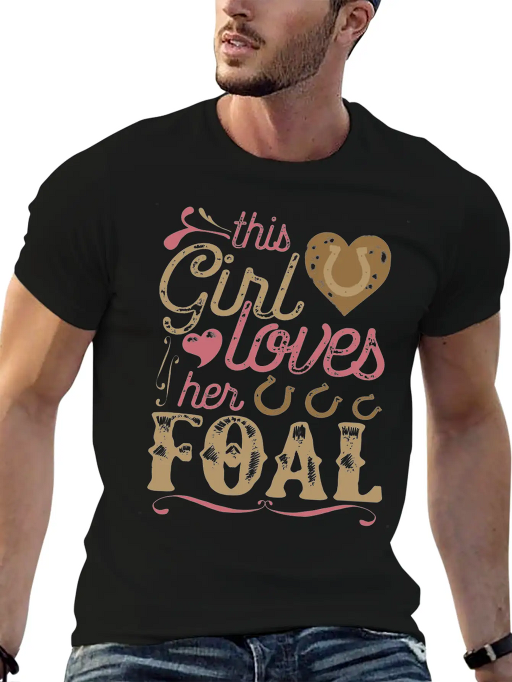 Foal Horse Shirt Gift Horses Breathable Graphic T-Shirt – Perfect For Casual Days