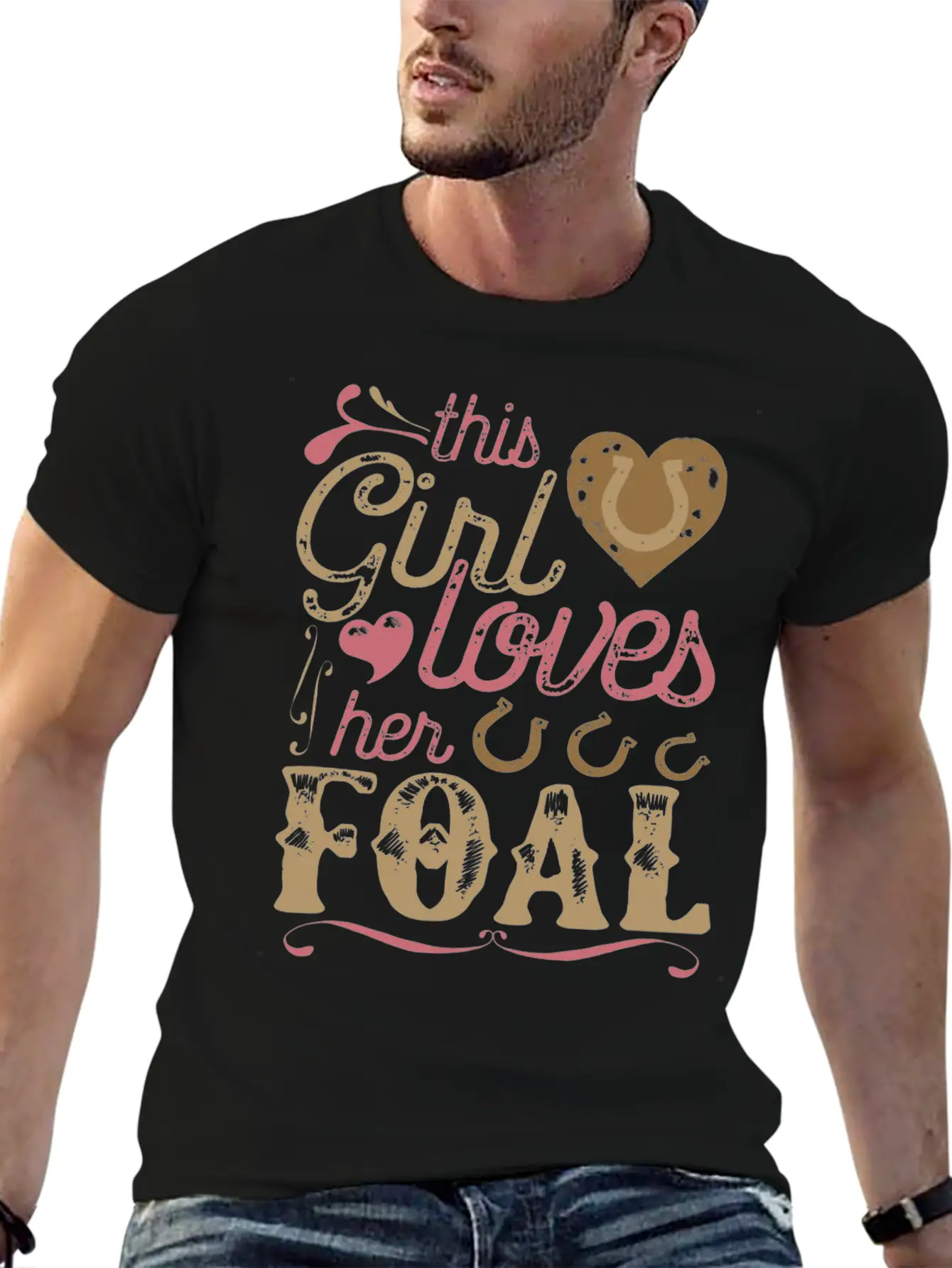 Foal Horse Shirt Gift Horses Breathable Graphic T-Shirt – Perfect For Casual Days