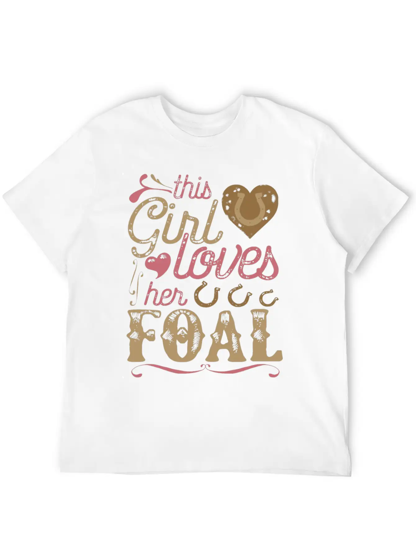 Foal Horse Shirt Gift Horses Breathable Graphic T-Shirt – Perfect For Casual Days