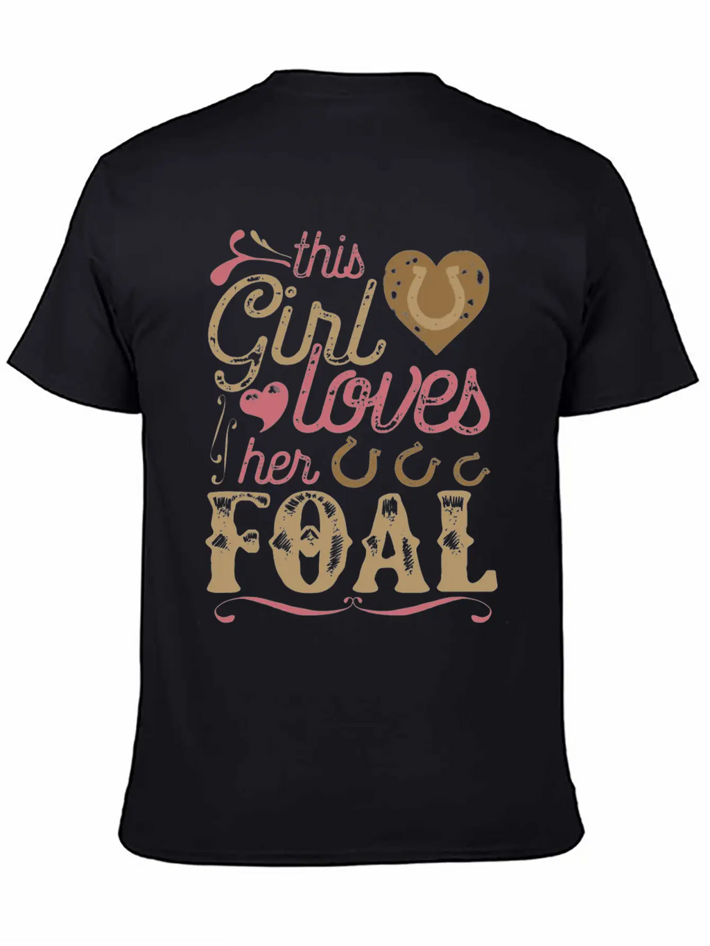 Foal Horse Shirt Gift Horses Breathable Graphic T-Shirt – Perfect For Casual Days