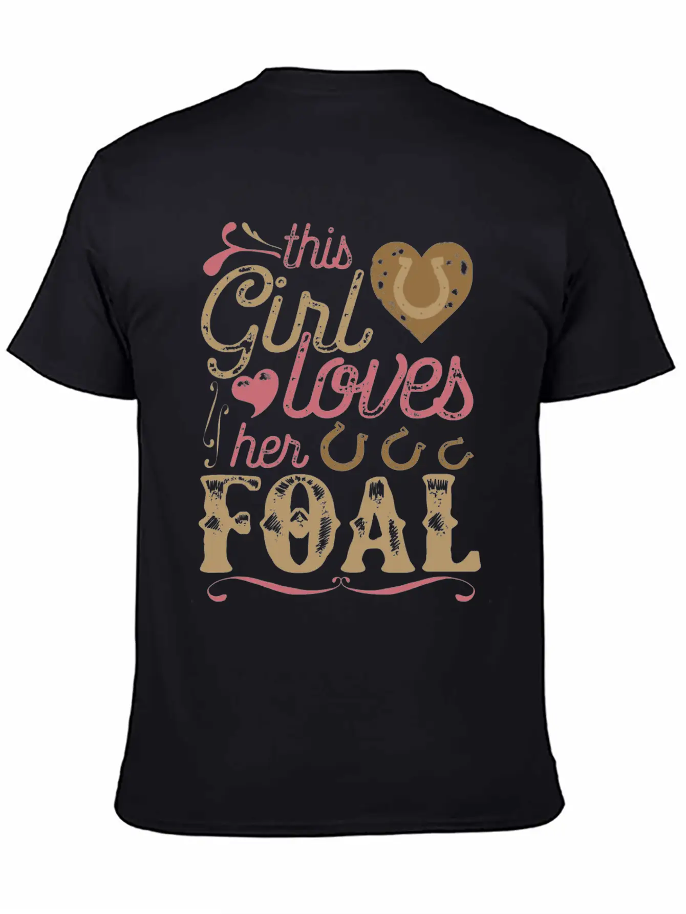 Foal Horse Shirt Gift Horses Breathable Graphic T-Shirt – Perfect For Casual Days