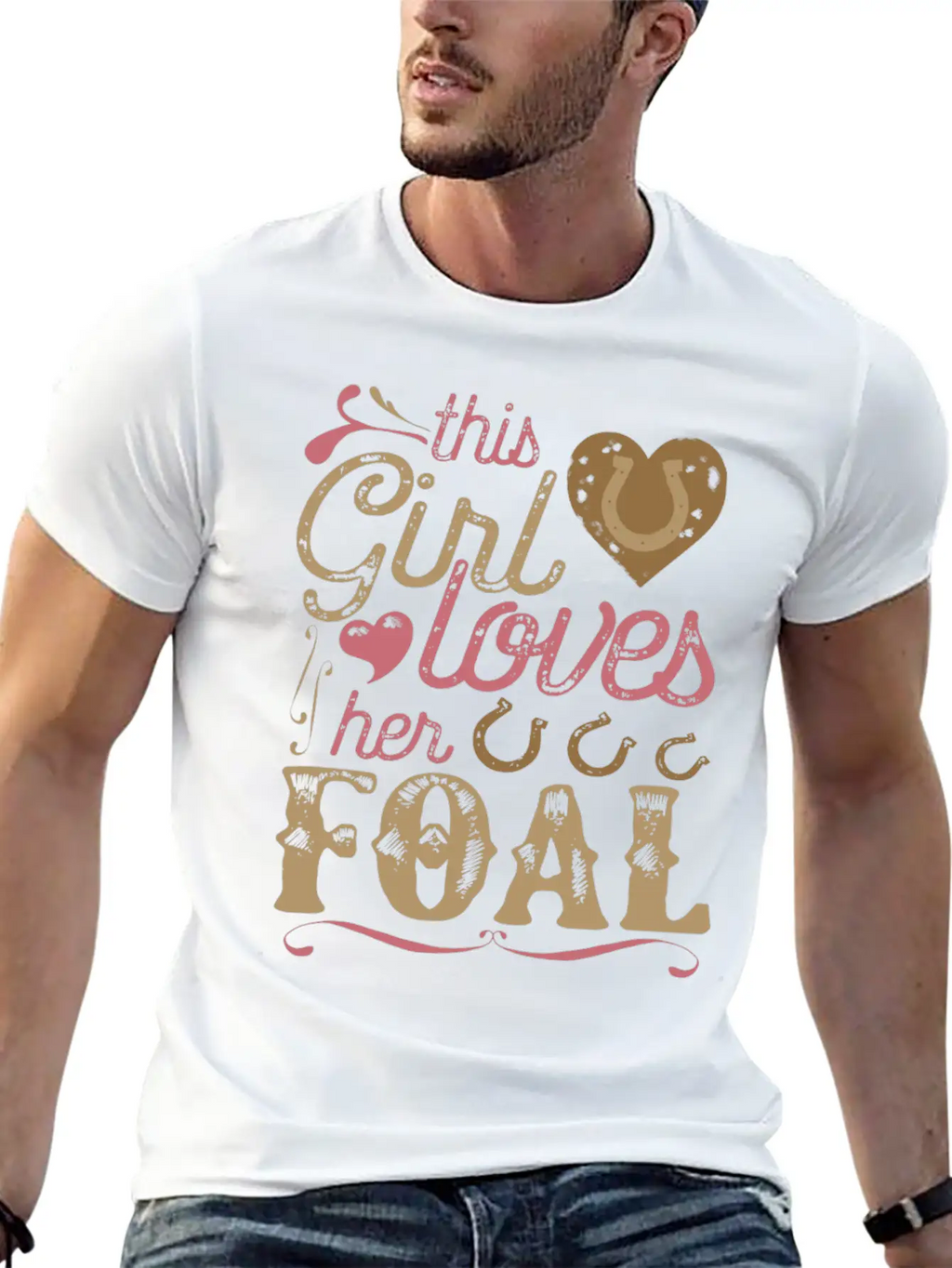 Foal Horse Shirt Gift Horses Breathable Graphic T-Shirt – Perfect For Casual Days