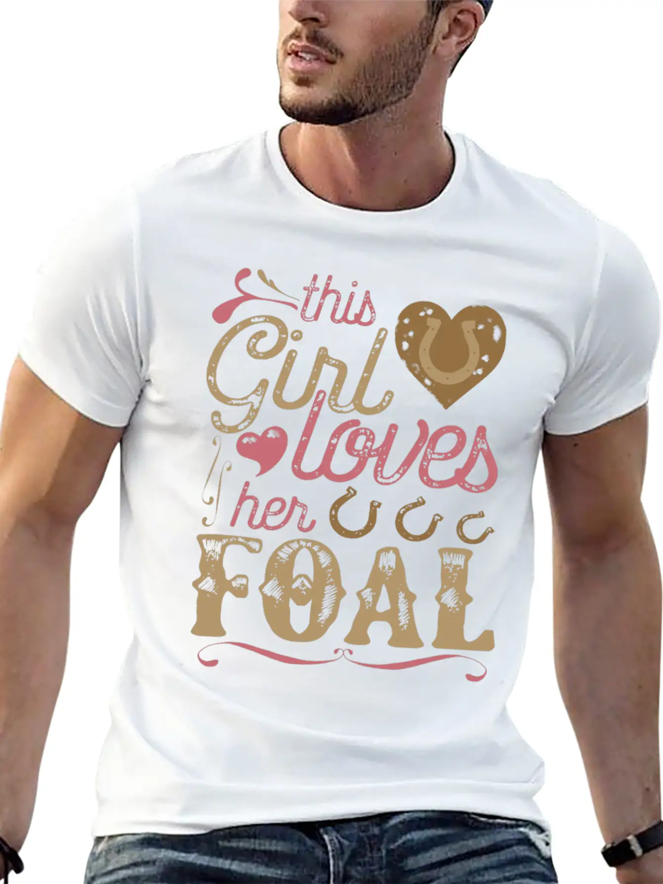 Foal Horse Shirt Gift Horses Breathable Graphic T-Shirt – Perfect For Casual Days