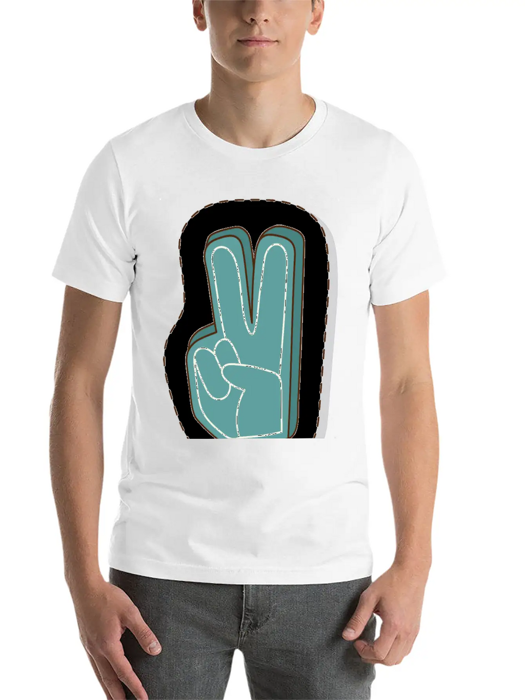 Foam Hand Basic Graphic T-Shirt – Daily Comfort In Soft Cotton