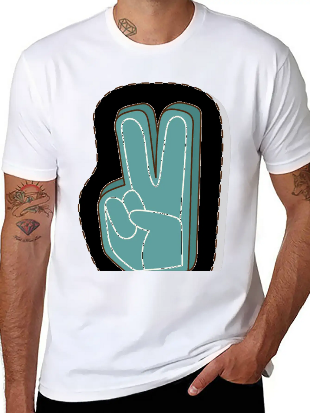 Foam Hand Basic Graphic T-Shirt – Daily Comfort In Soft Cotton