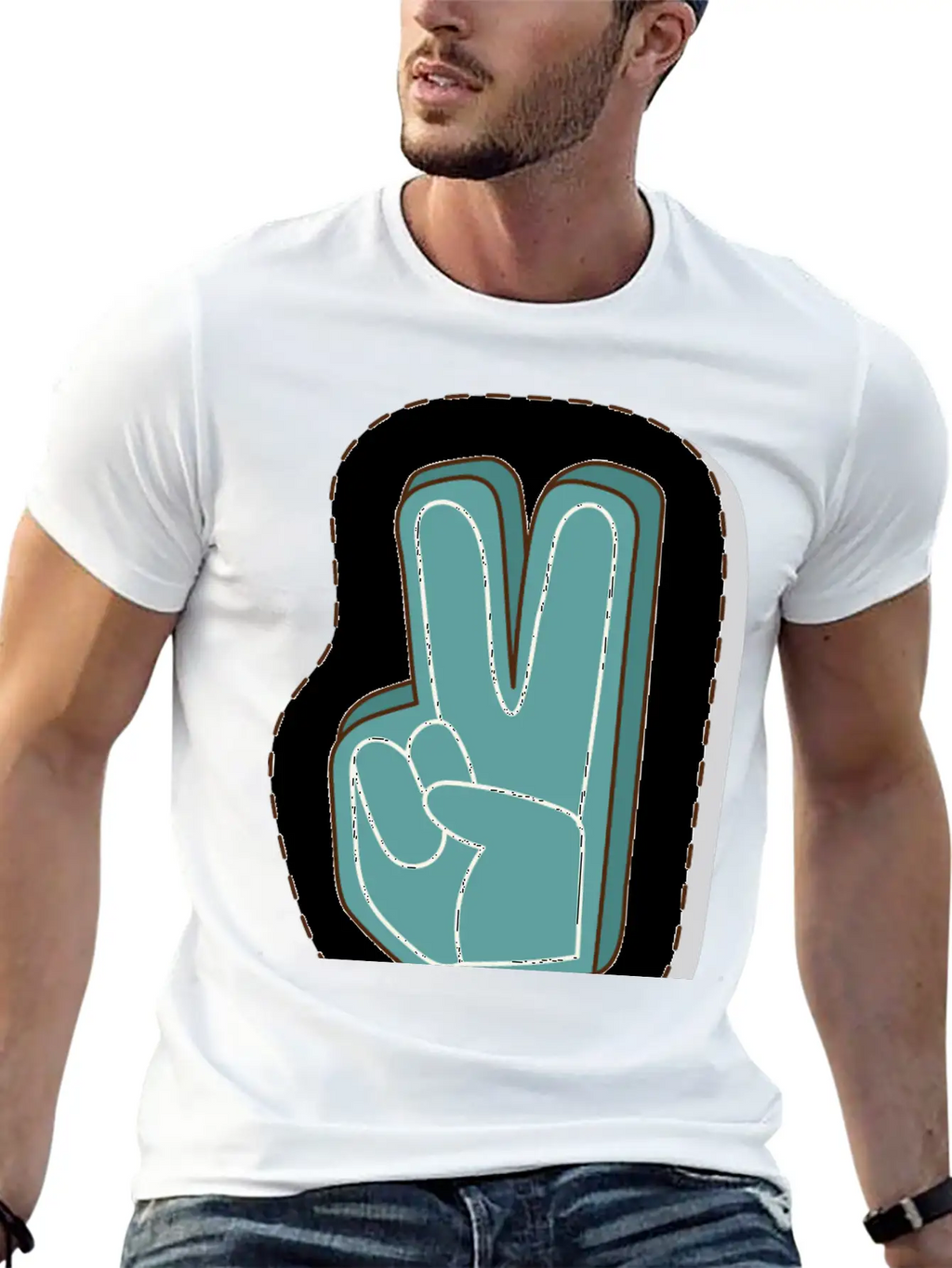Foam Hand Basic Graphic T-Shirt – Daily Comfort In Soft Cotton