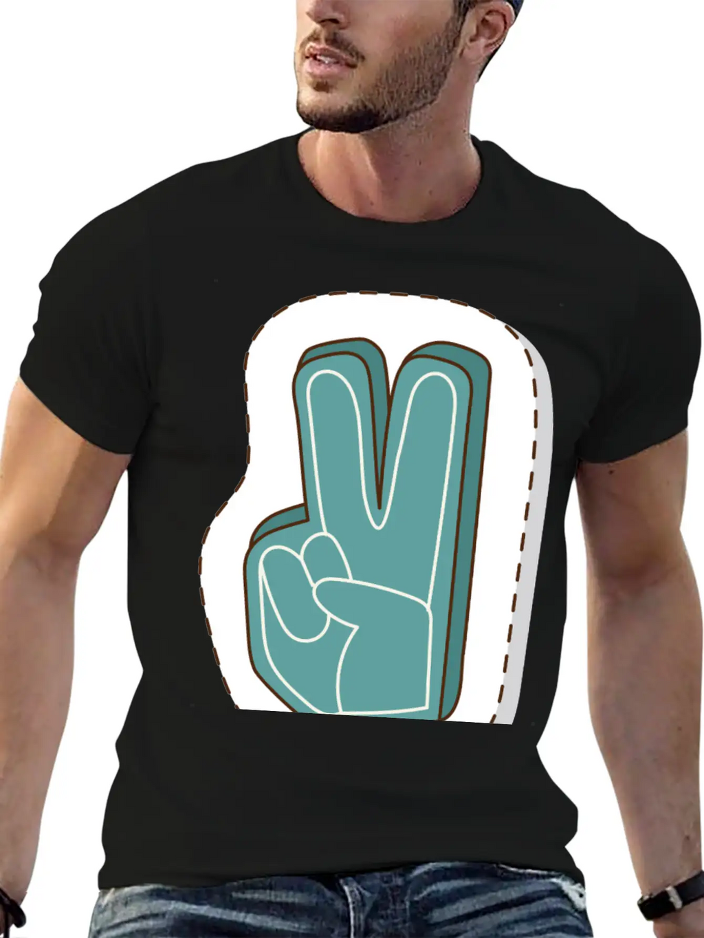 Foam Hand Basic Graphic T-Shirt – Daily Comfort In Soft Cotton