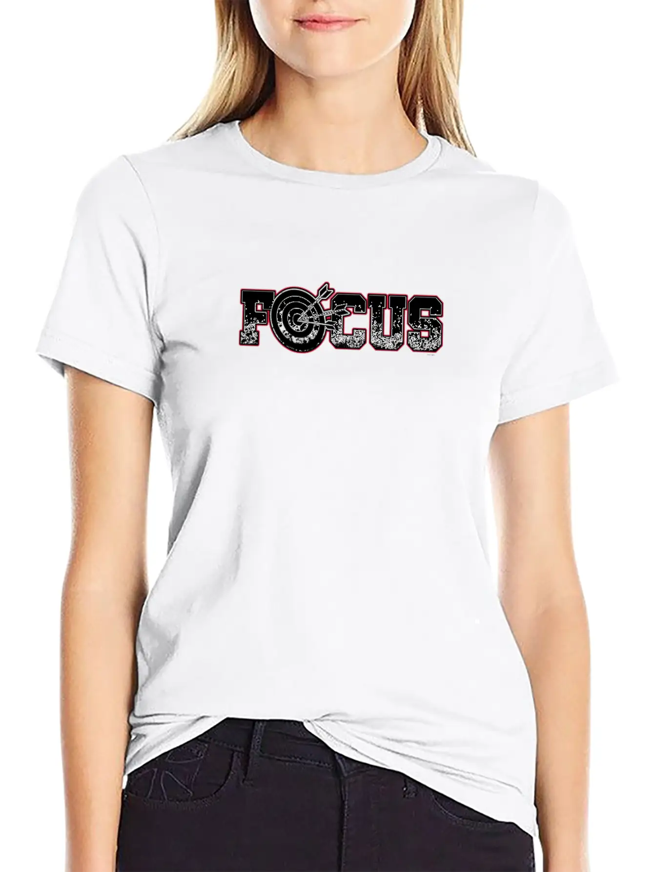 Focus Archery Archer Bullseye Bow And Arrow Stylish Everyday T-Shirt – Unisex Basic Cotton Tee