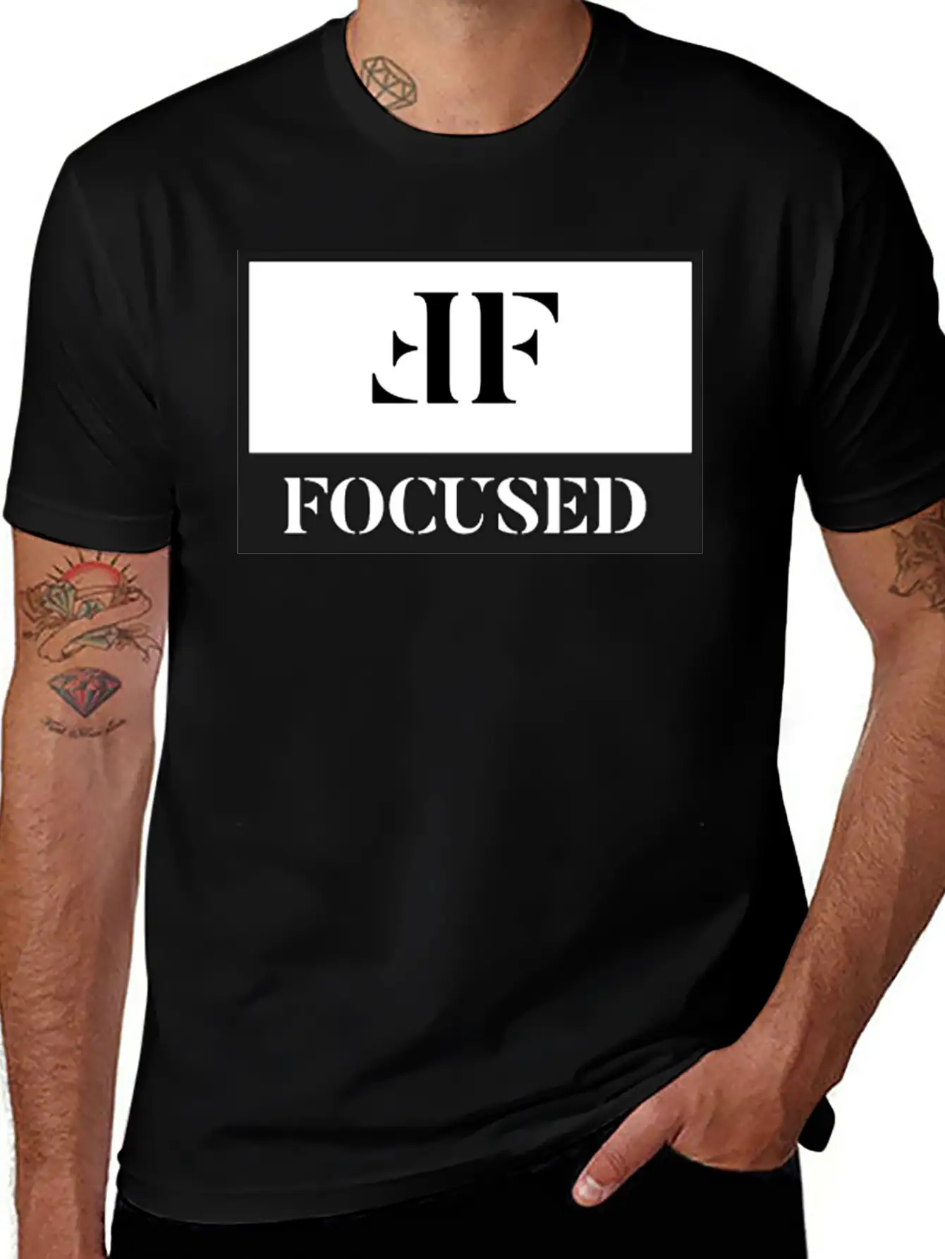 FOCUSED APPAREL By Dwayne Johnson Unisex Casual T-Shirt – Clean Design For Daily Comfort
