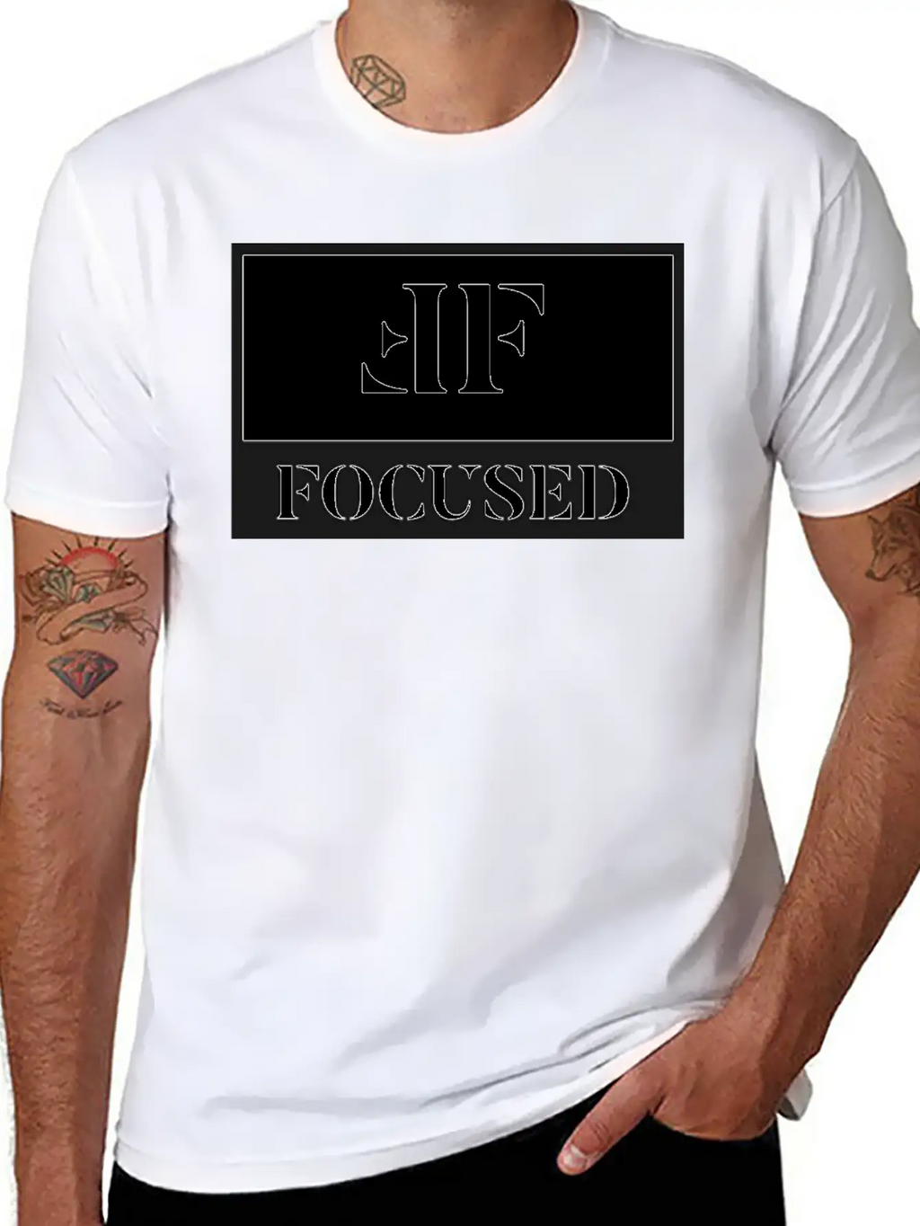 FOCUSED APPAREL By Dwayne Johnson Unisex Casual T-Shirt – Clean Design For Daily Comfort