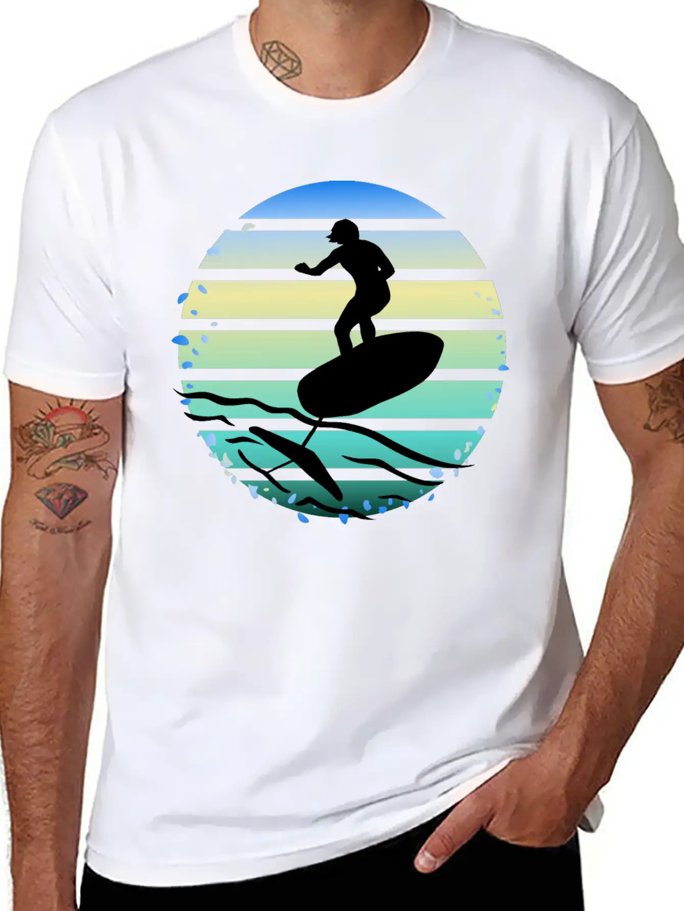 Foil Pumping Unisex Casual T-Shirt – Clean Design For Daily Comfort