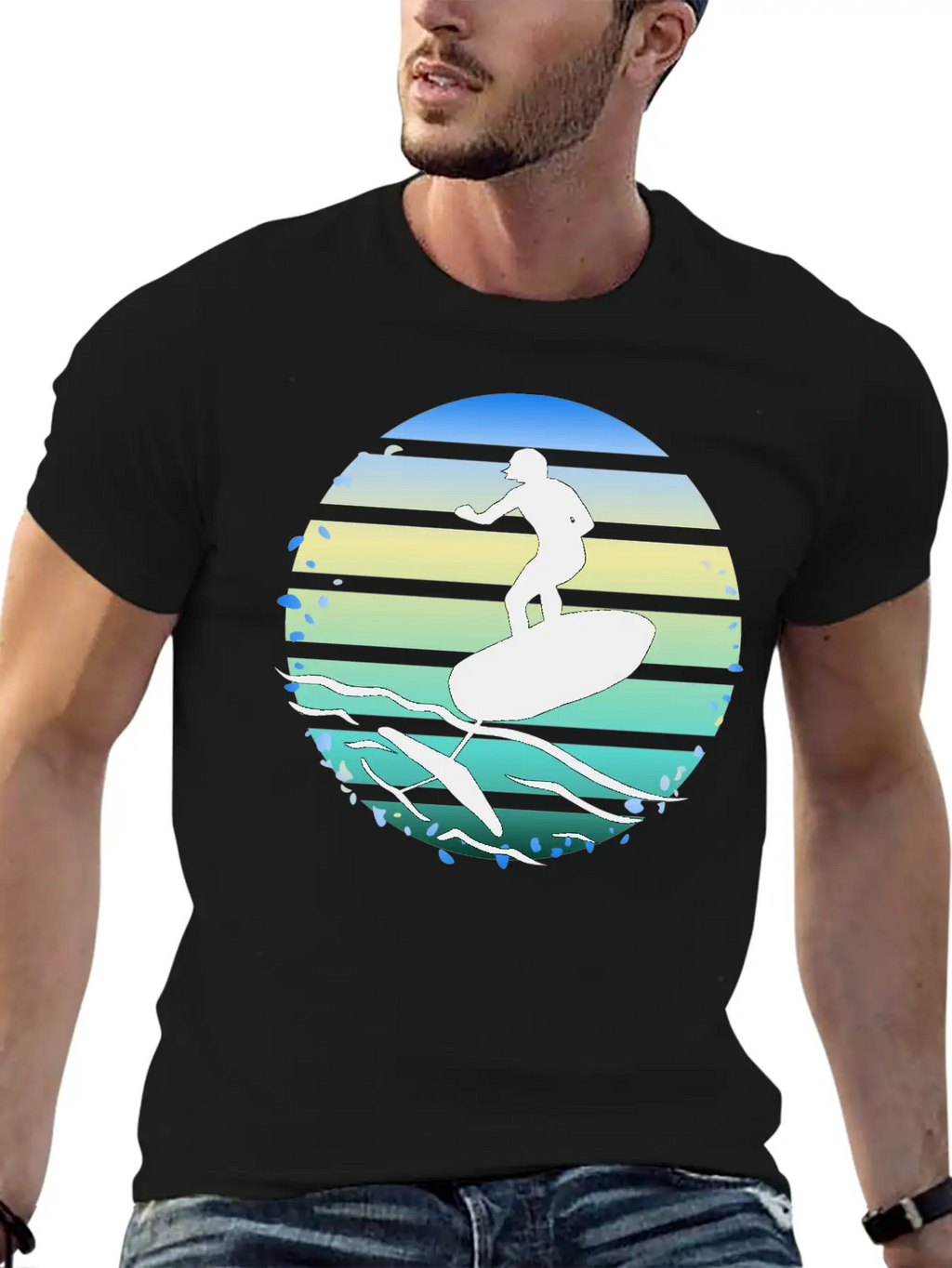 Foil Pumping Unisex Casual T-Shirt – Clean Design For Daily Comfort