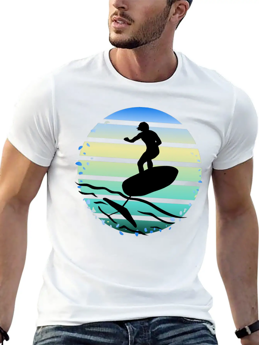 Foil Pumping Unisex Casual T-Shirt – Clean Design For Daily Comfort