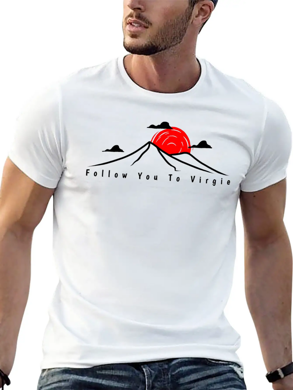 Follow You To Virgie Essential Cotton Tee For Daily Outfits – Unisex Style
