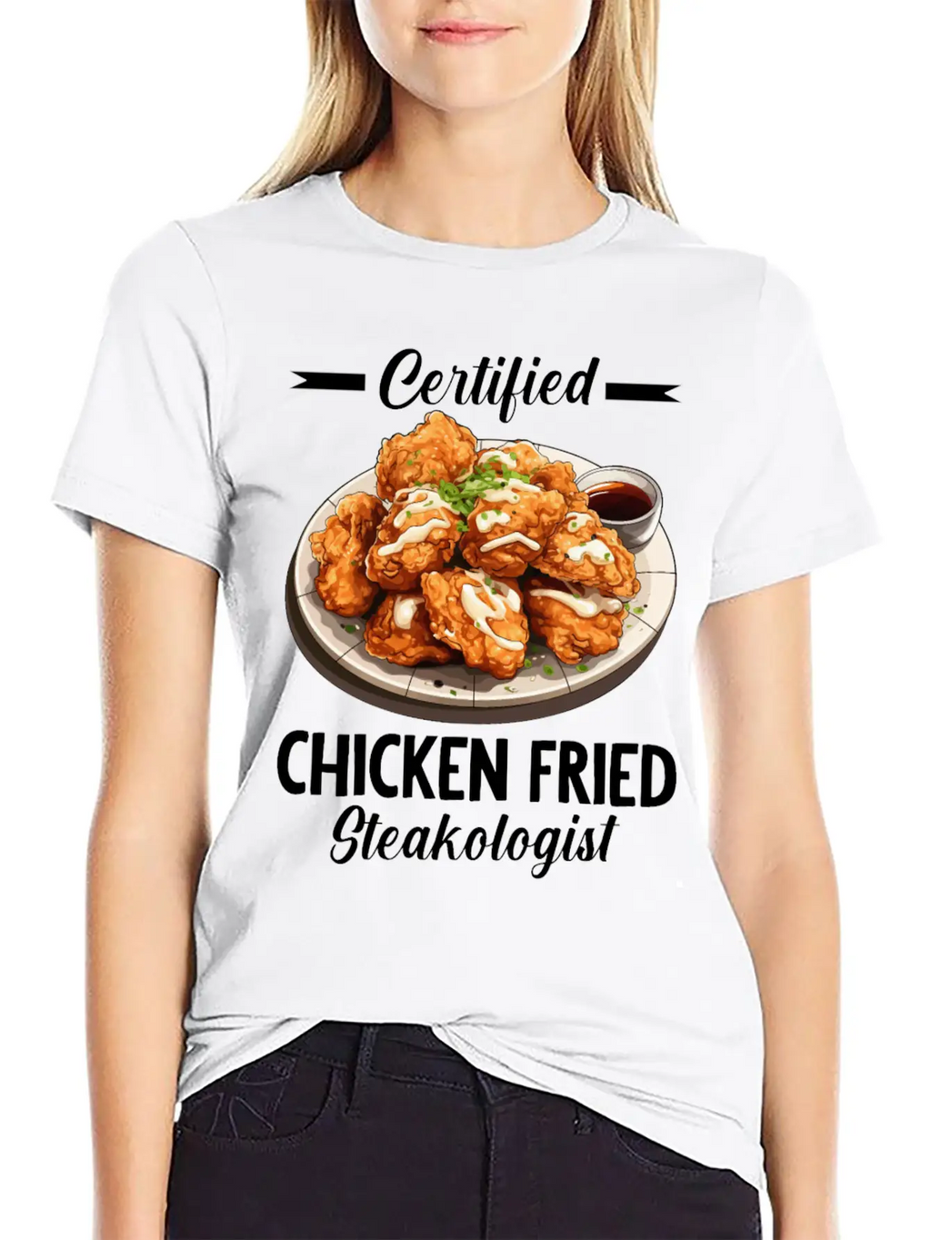 Food Chicken Fried Steak Classic Cotton Tee – Unisex Comfort For Any Season