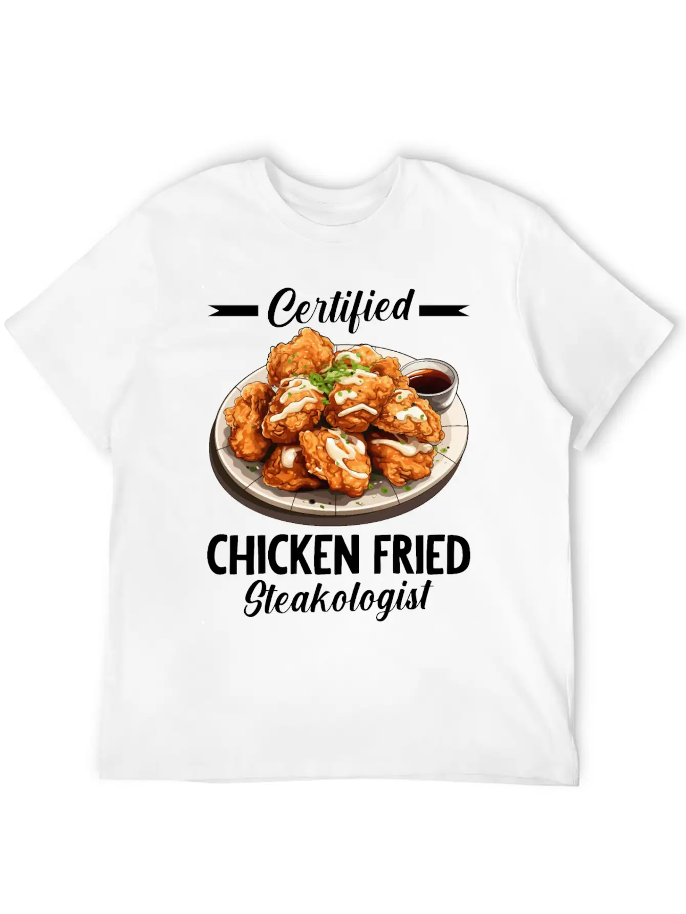 Food Chicken Fried Steak Classic Cotton Tee – Unisex Comfort For Any Season