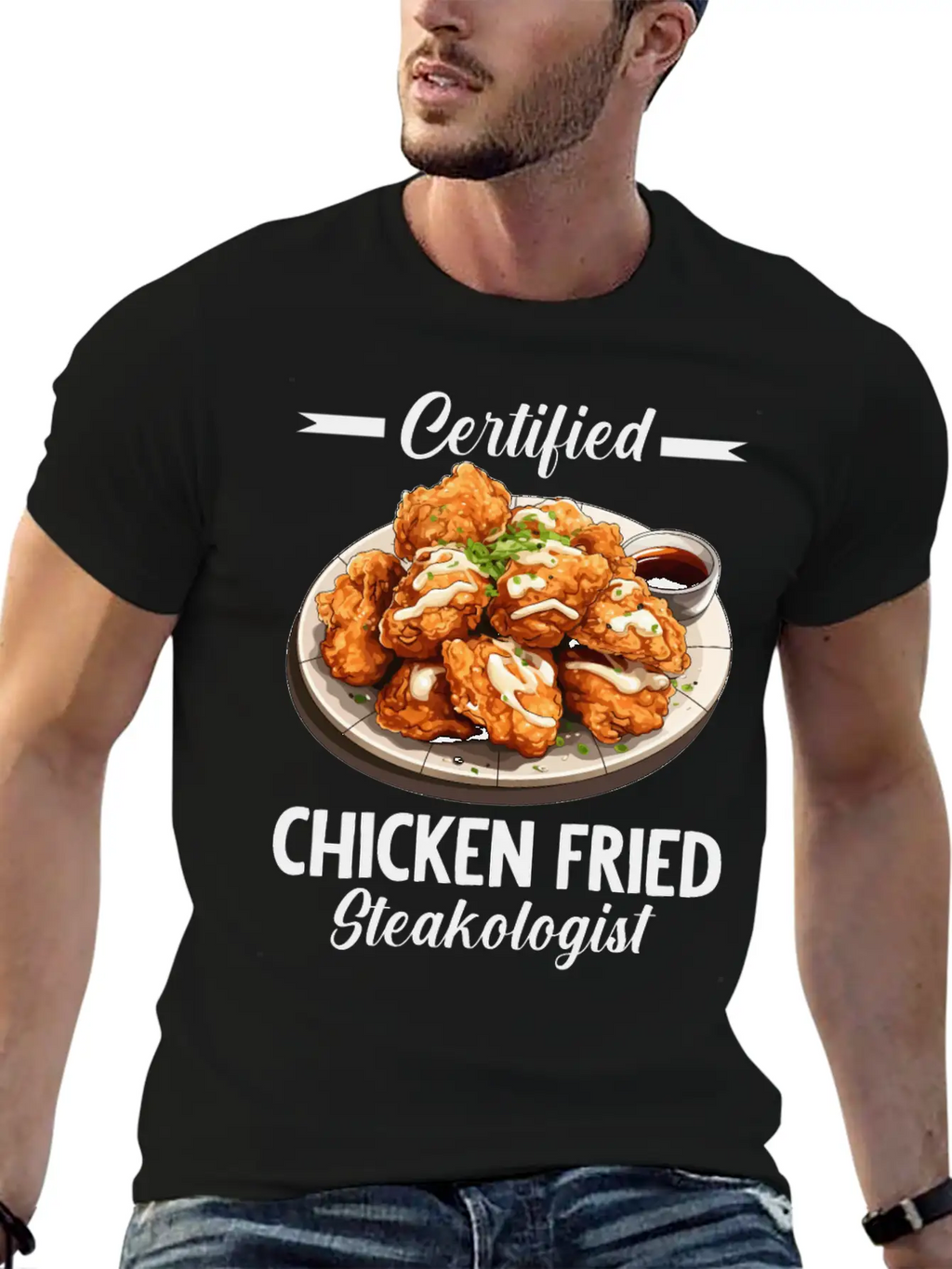 Food Chicken Fried Steak Classic Cotton Tee – Unisex Comfort For Any Season