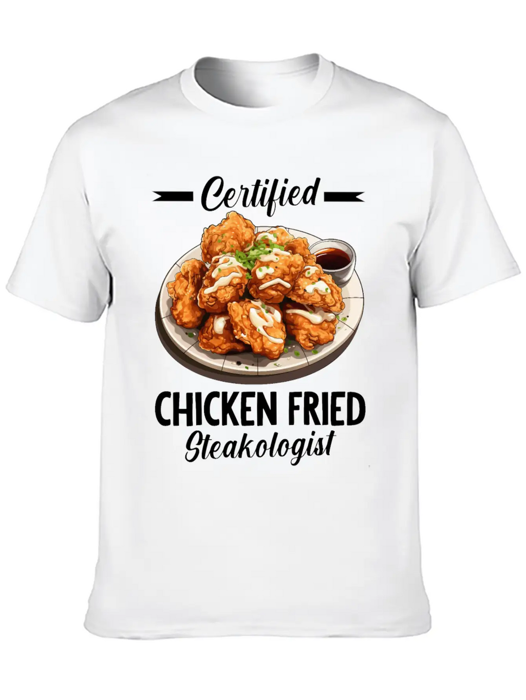 Food Chicken Fried Steak Classic Cotton Tee – Unisex Comfort For Any Season