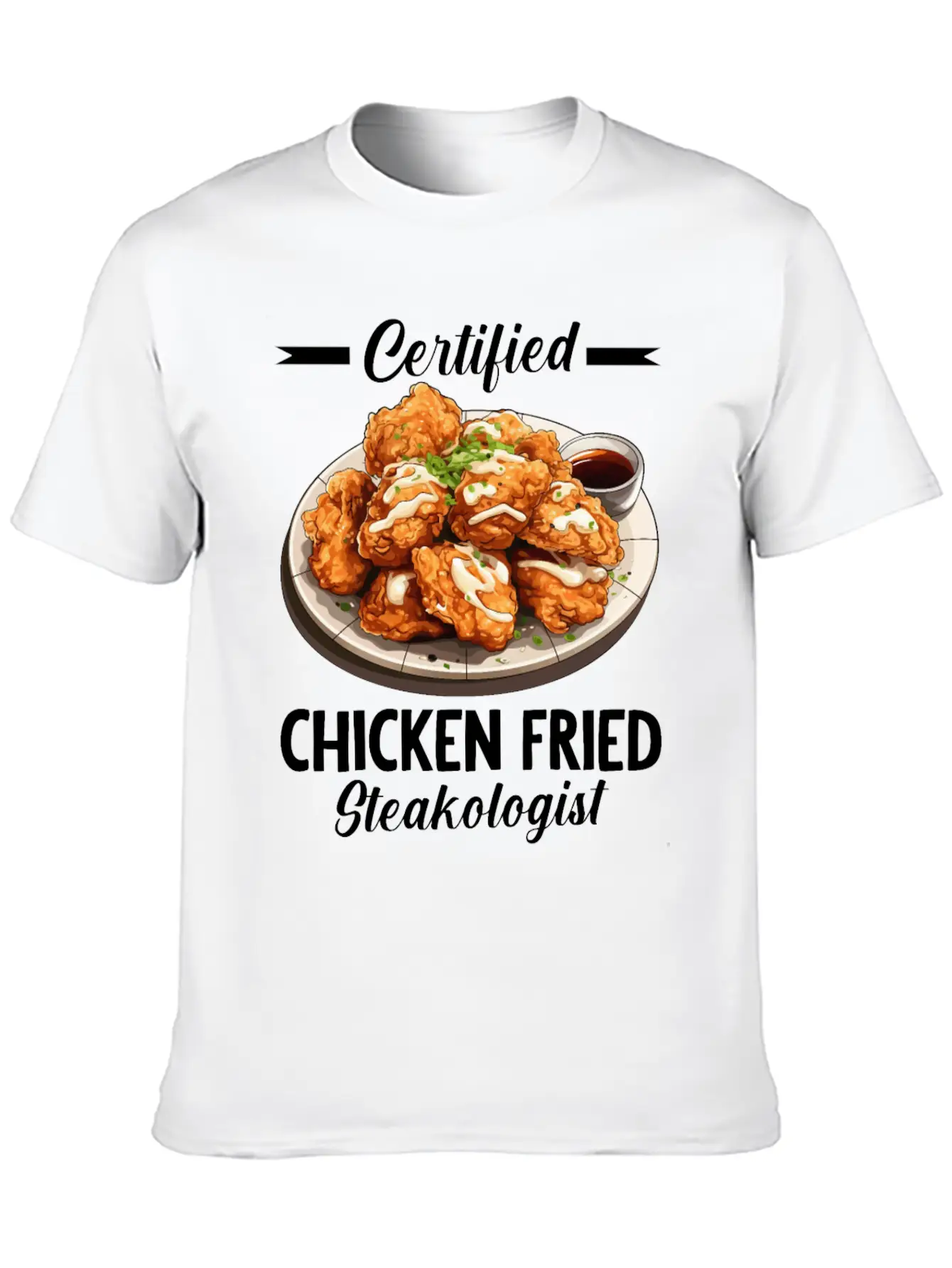 Food Chicken Fried Steak Classic Cotton Tee – Unisex Comfort For Any Season