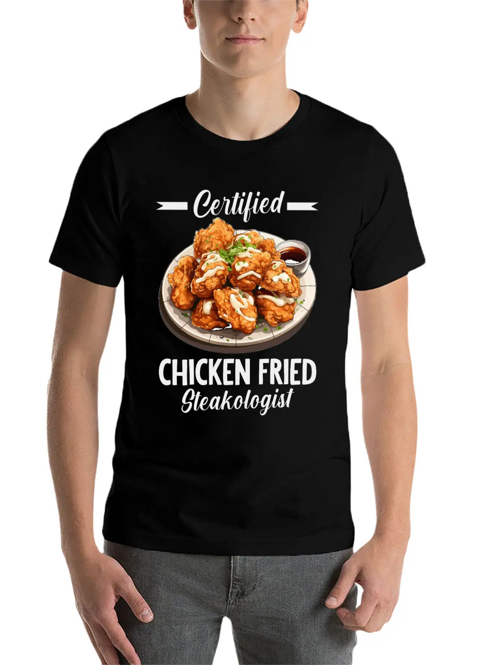 Food Chicken Fried Steak Classic Cotton Tee – Unisex Comfort For Any Season