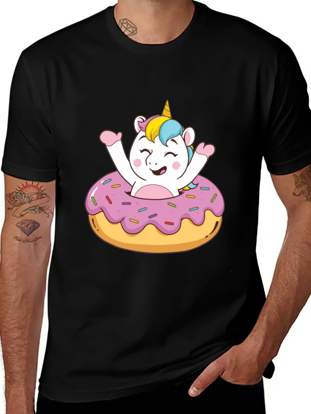 Food Magical Doughnut Classic Cotton Tee – Unisex Comfort For Any Season