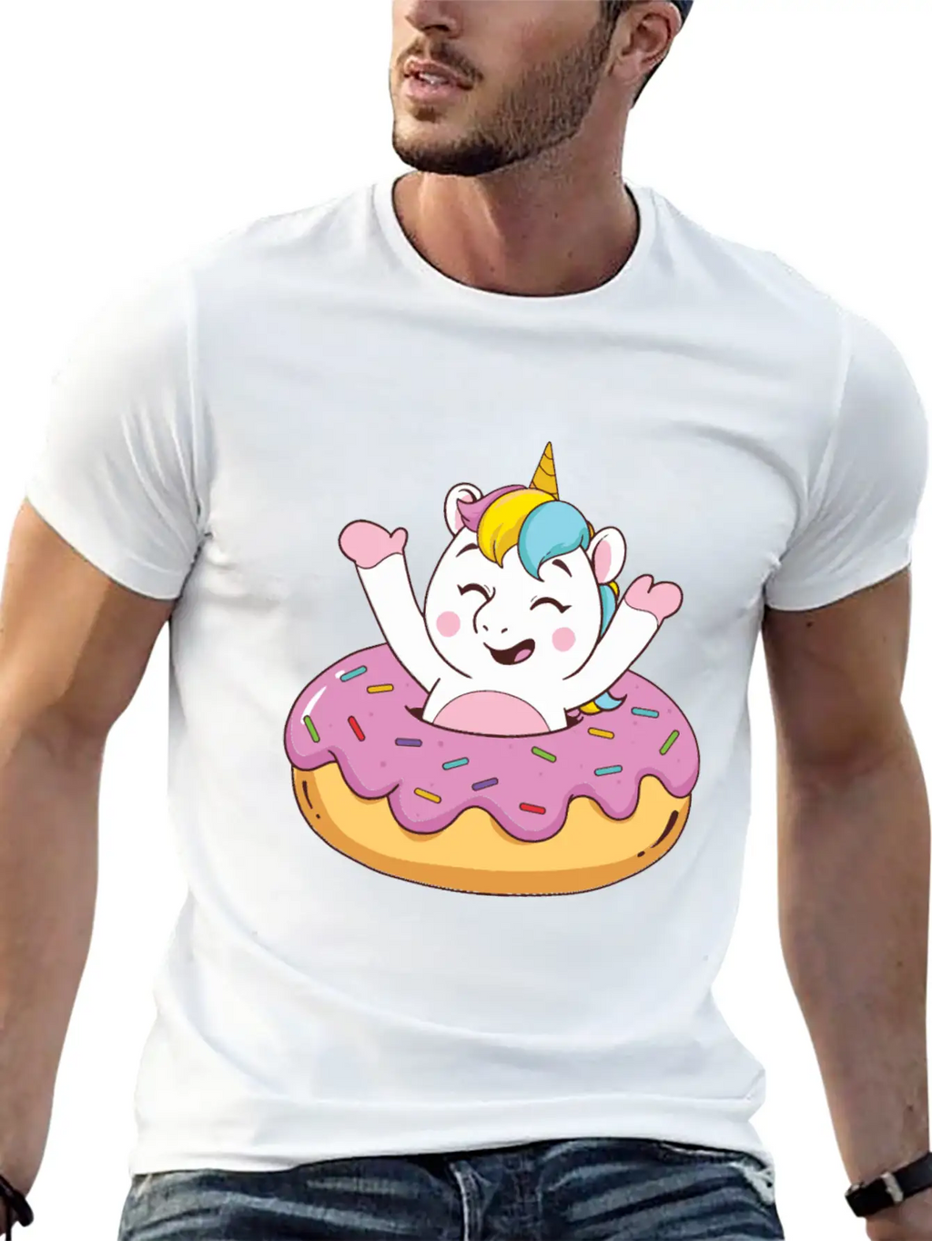 Food Magical Doughnut Classic Cotton Tee – Unisex Comfort For Any Season