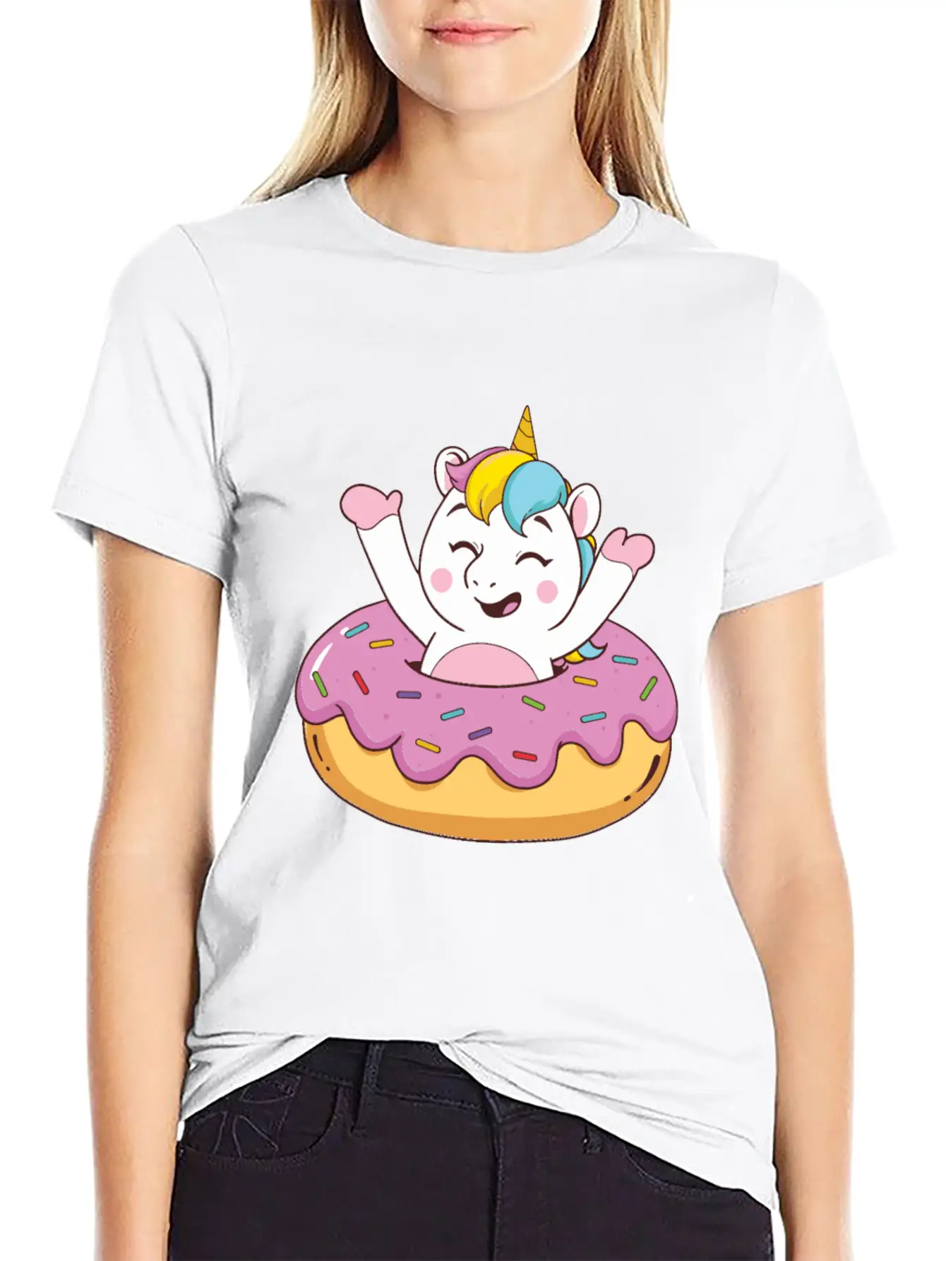 Food Magical Doughnut Classic Cotton Tee – Unisex Comfort For Any Season