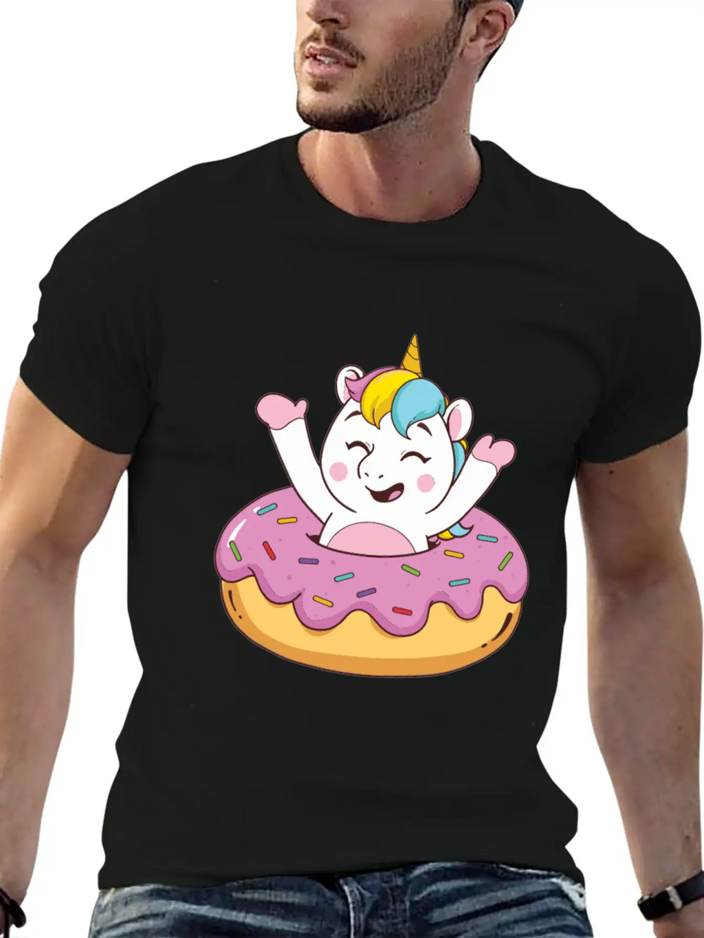 Food Magical Doughnut Classic Cotton Tee – Unisex Comfort For Any Season
