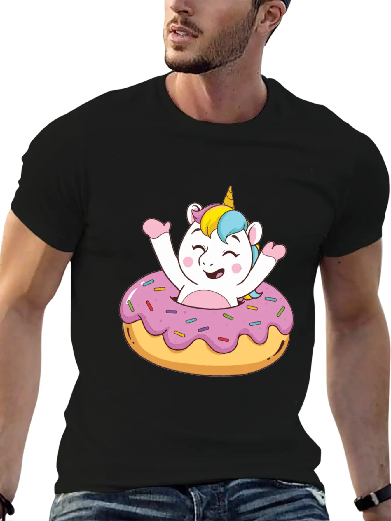 Food Magical Doughnut Classic Cotton Tee – Unisex Comfort For Any Season