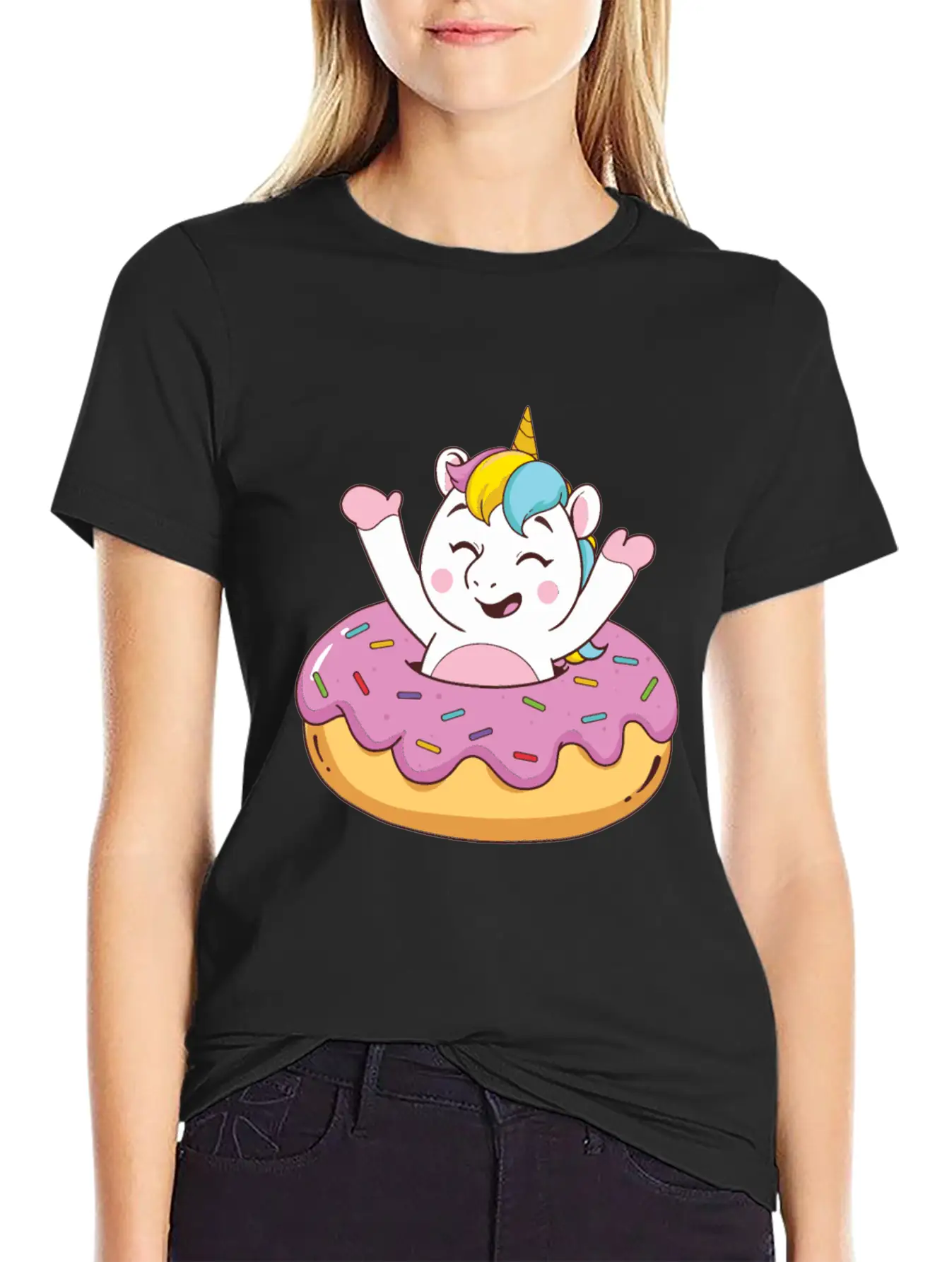 Food Magical Doughnut Classic Cotton Tee – Unisex Comfort For Any Season