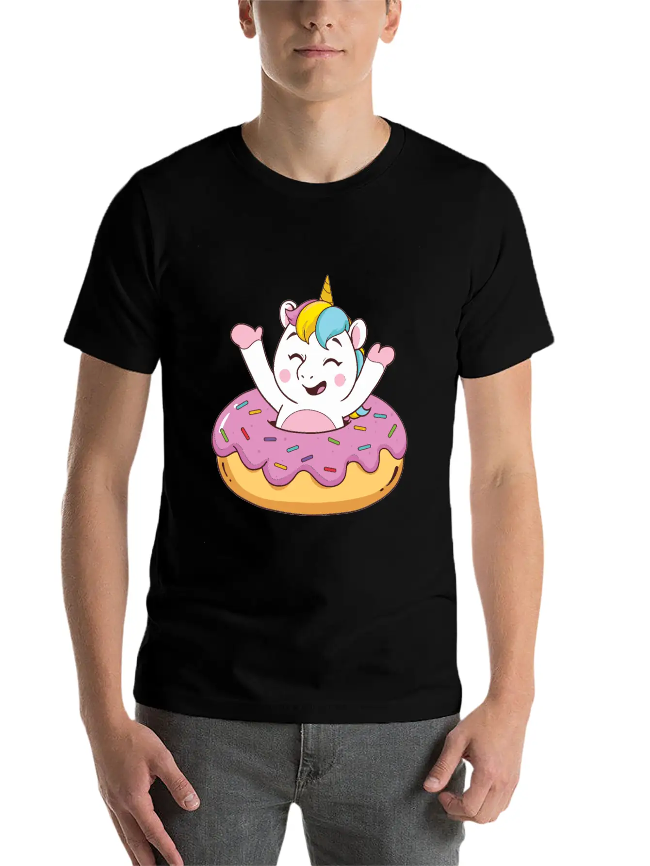 Food Magical Doughnut Classic Cotton Tee – Unisex Comfort For Any Season