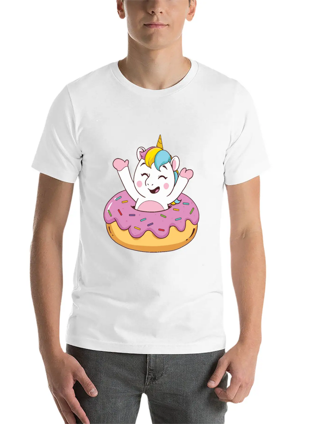 Food Magical Doughnut Classic Cotton Tee – Unisex Comfort For Any Season