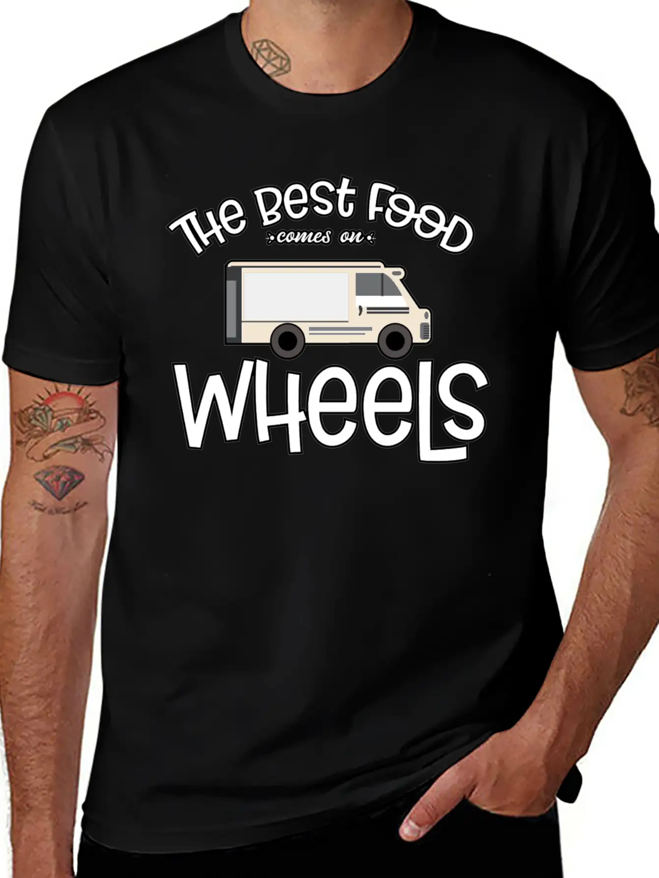 Food Truck Owner Food On Wheels Food Truck Lover G Unisex Casual T-Shirt – Clean Design For Daily Comfort