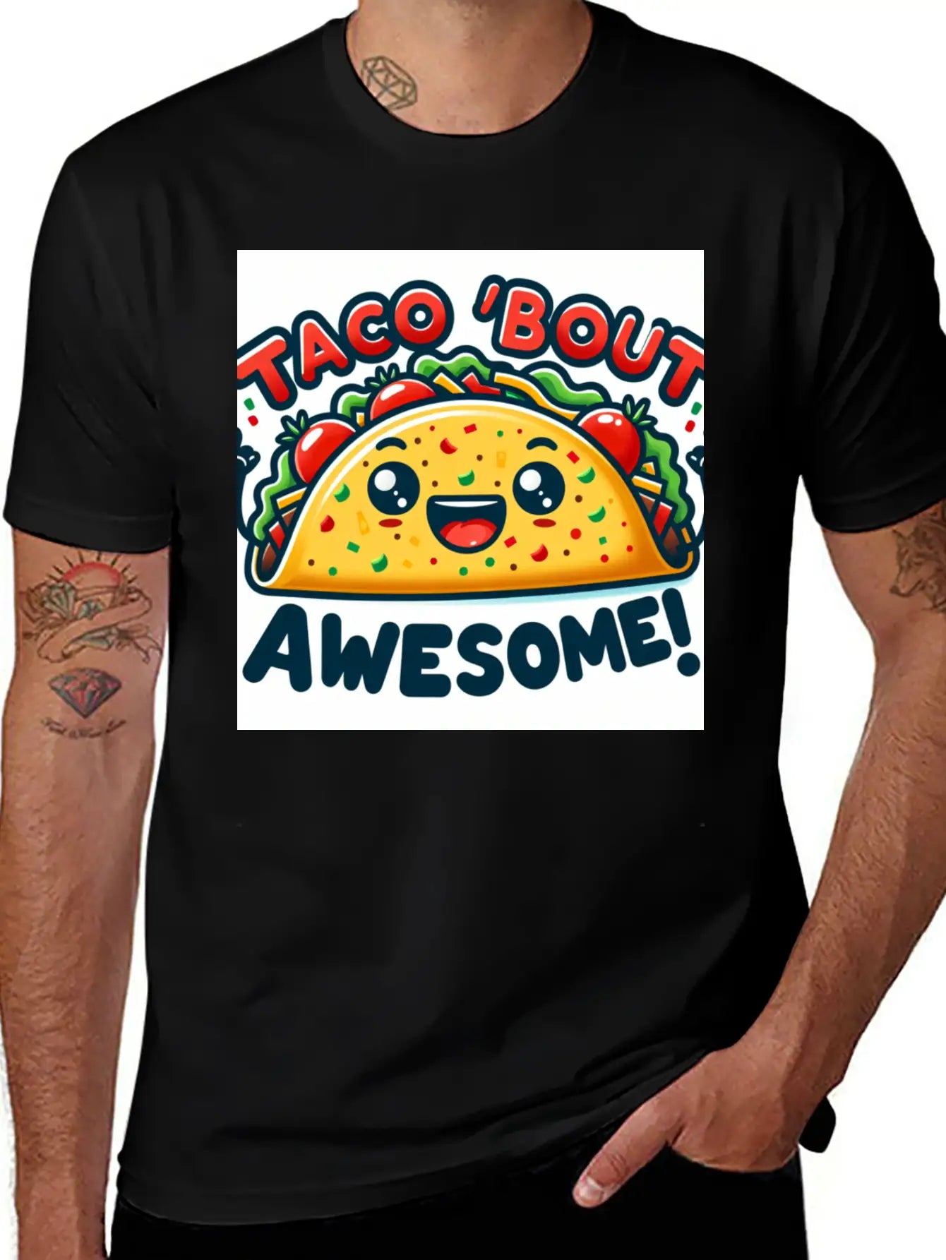 Foodie Fun Unisex Casual T-Shirt – Clean Design For Daily Comfort
