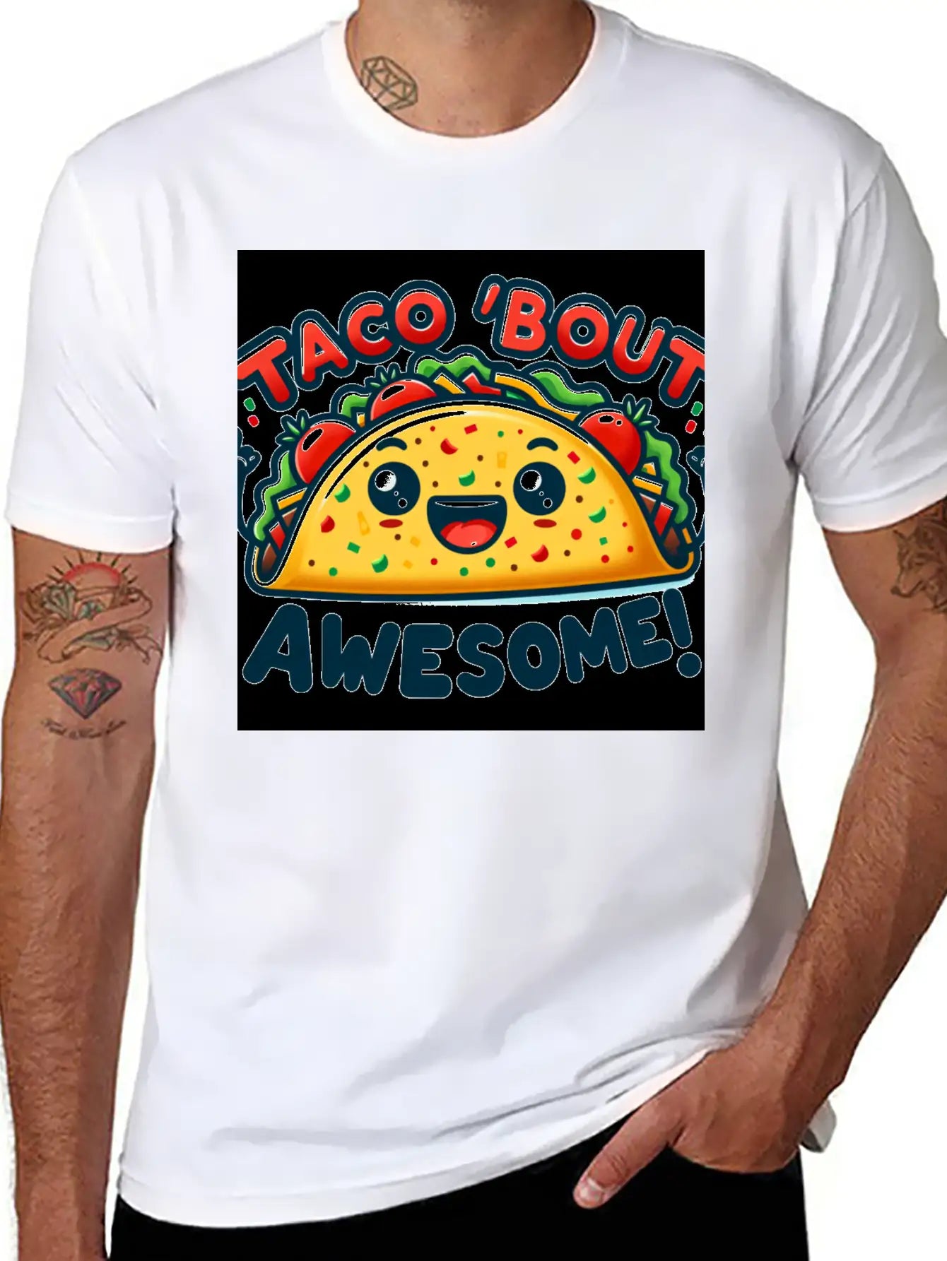 Foodie Fun Unisex Casual T-Shirt – Clean Design For Daily Comfort