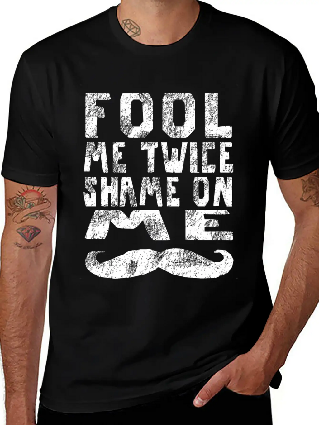 Fool Me Twice Shame On Me Partner Look 2 Timeless Short Sleeve Tee – Comfy And Minimalist Design