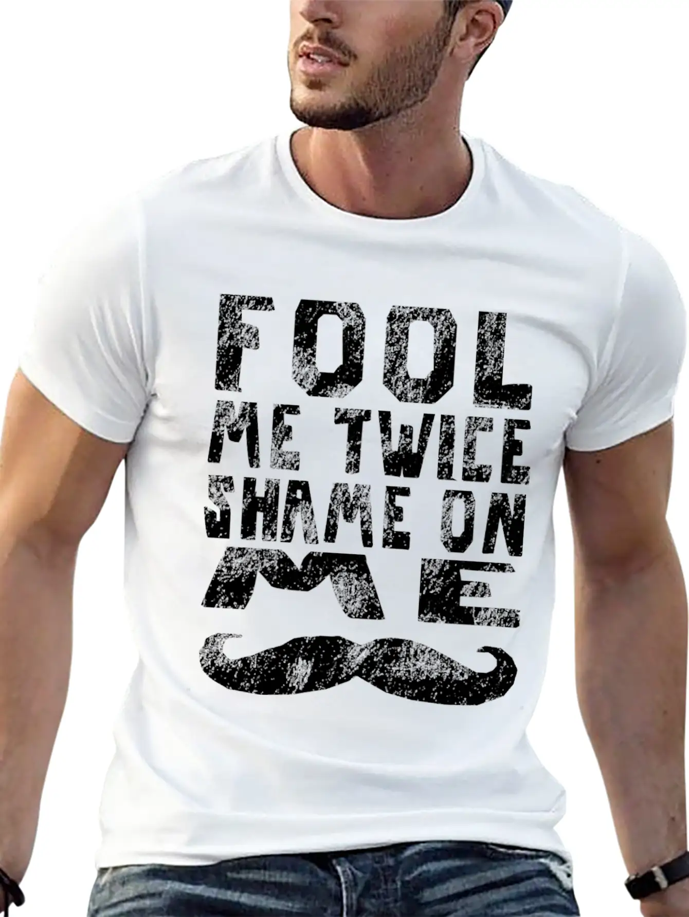 Fool Me Twice Shame On Me Partner Look 2 Timeless Short Sleeve Tee – Comfy And Minimalist Design