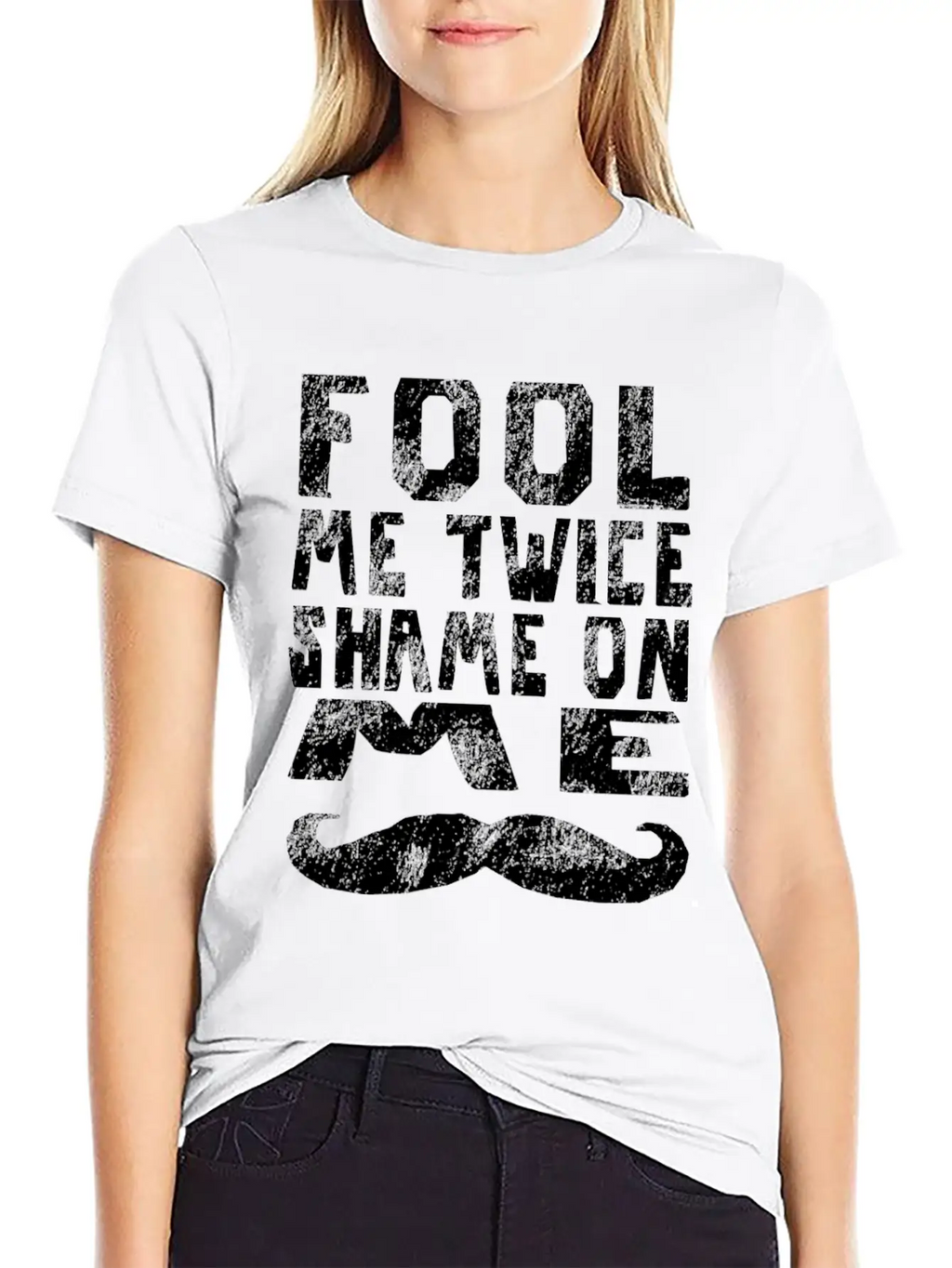 Fool Me Twice Shame On Me Partner Look 2 Timeless Short Sleeve Tee – Comfy And Minimalist Design