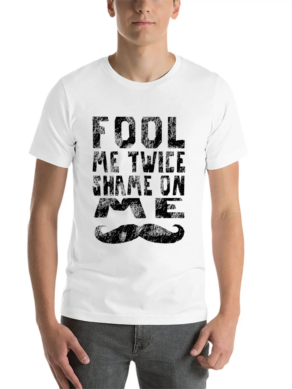 Fool Me Twice Shame On Me Partner Look 2 Timeless Short Sleeve Tee – Comfy And Minimalist Design