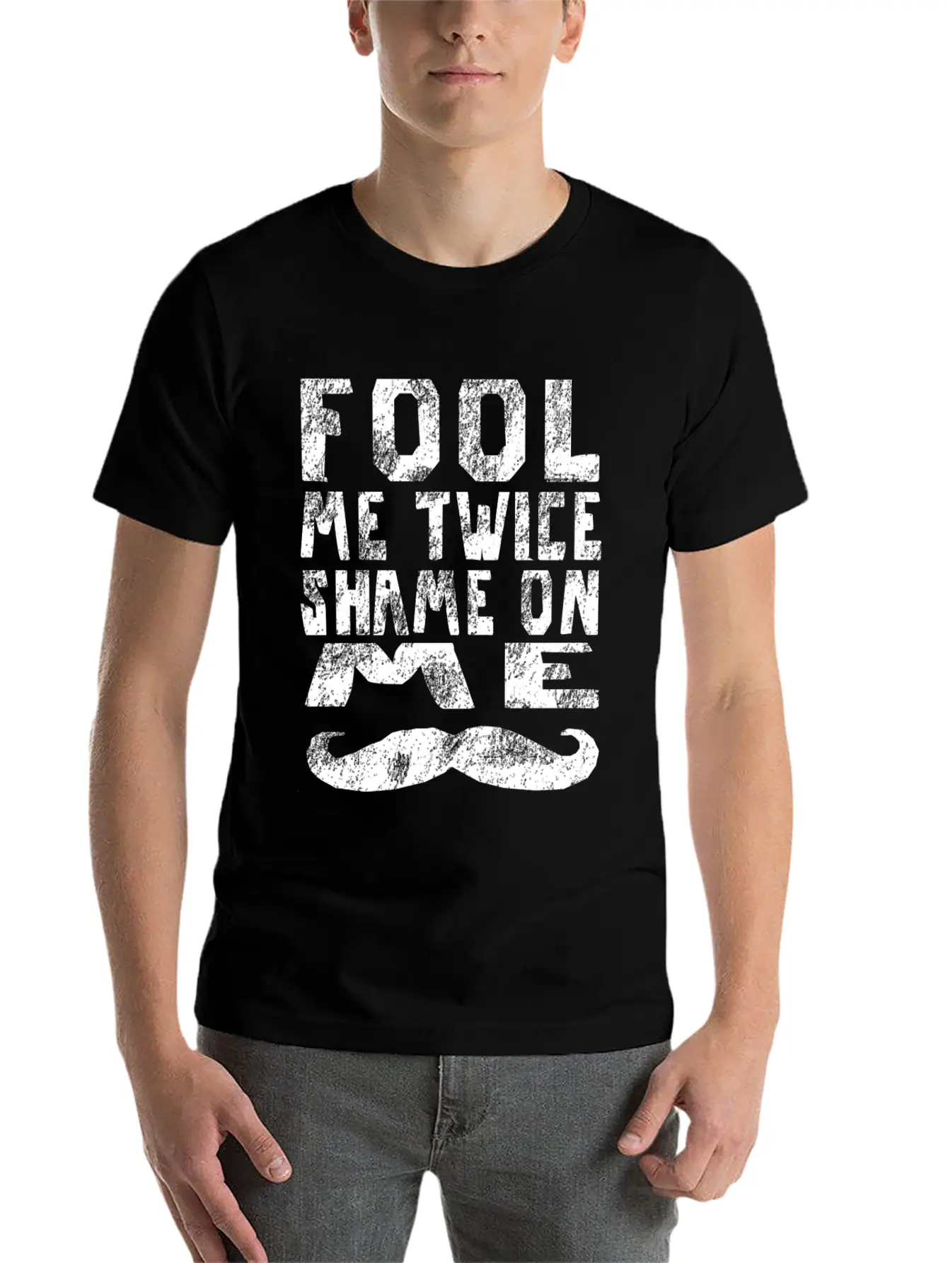 Fool Me Twice Shame On Me Partner Look 2 Timeless Short Sleeve Tee – Comfy And Minimalist Design