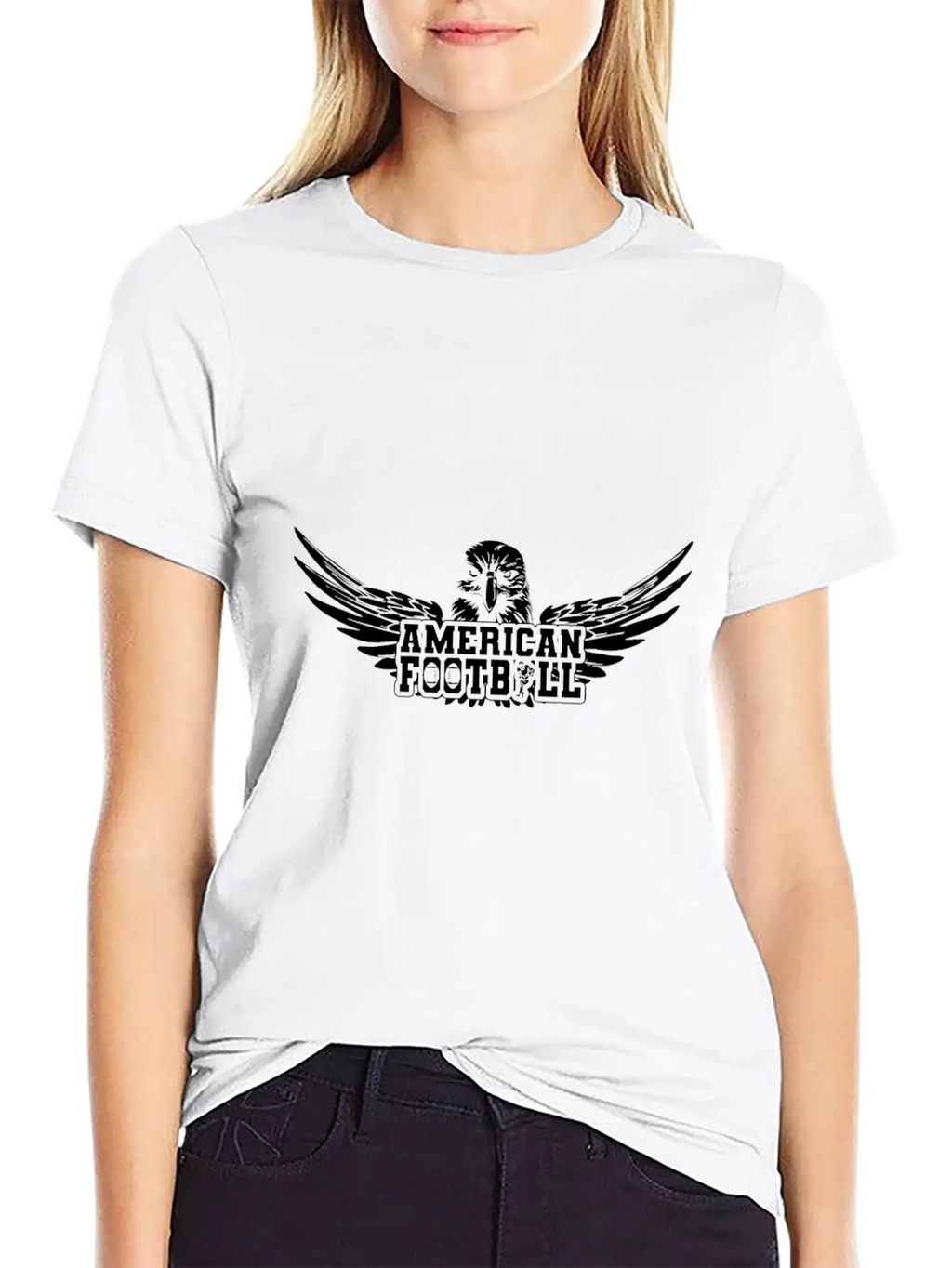 Football American Football Footballer Essential Cotton Tee For Daily Outfits – Unisex Style
