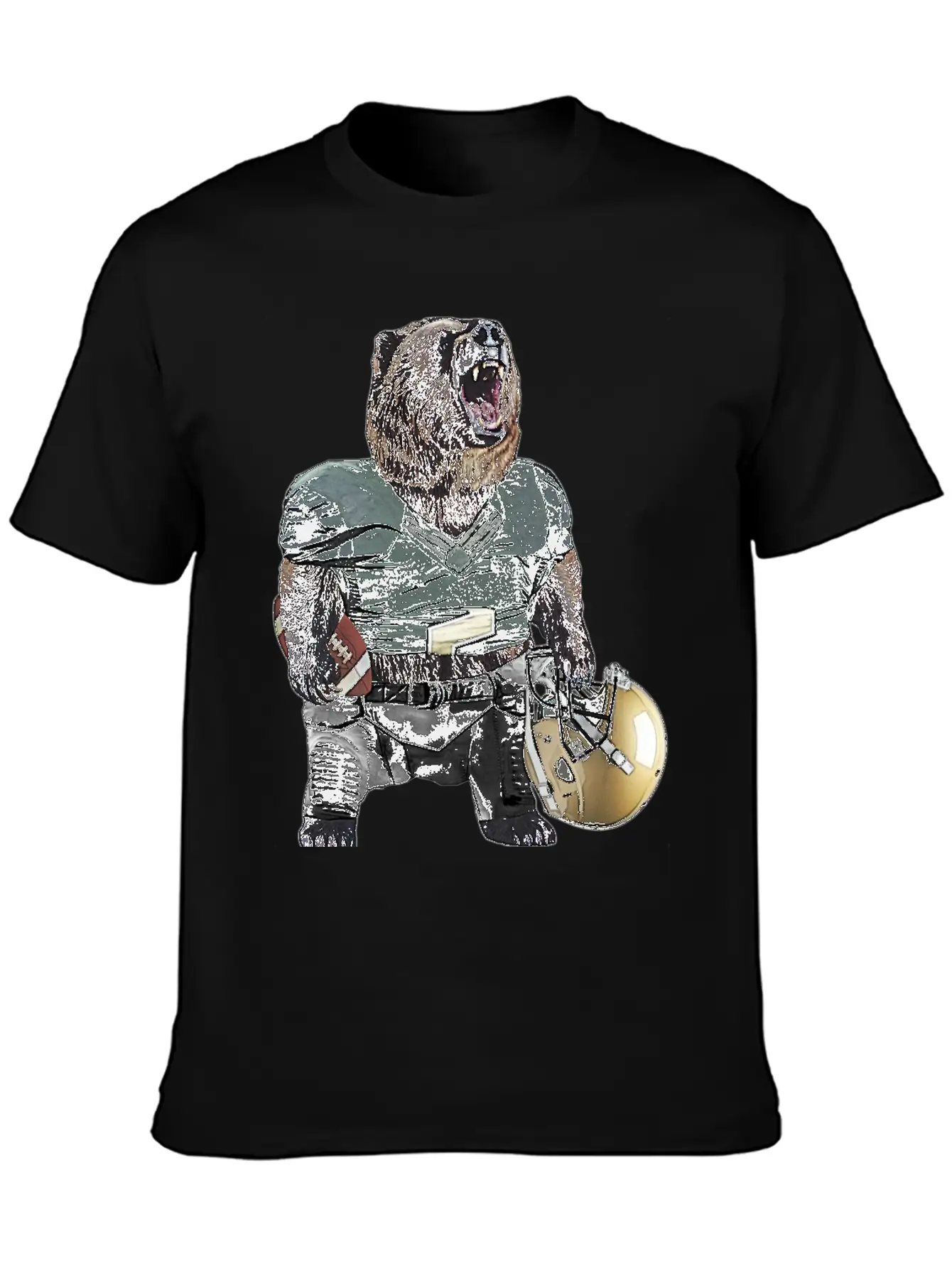 Football Bear Classic Cotton Tee – Unisex Comfort For Any Season
