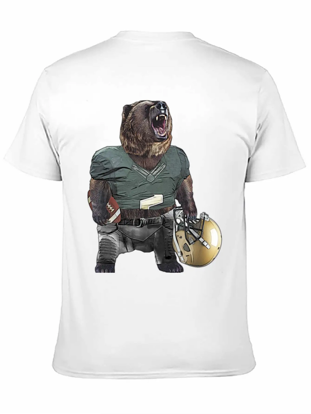 Football Bear Classic Cotton Tee – Unisex Comfort For Any Season