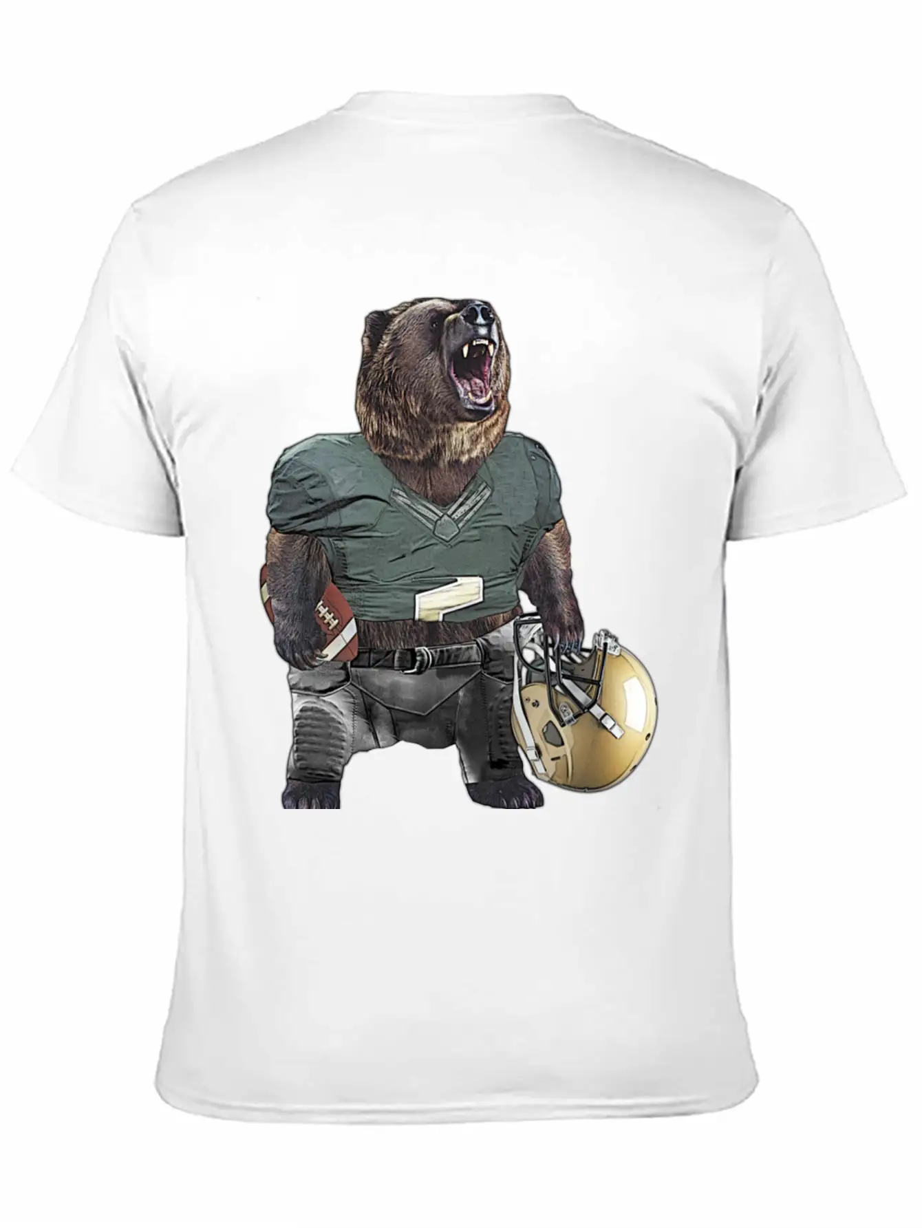 Football Bear Classic Cotton Tee – Unisex Comfort For Any Season