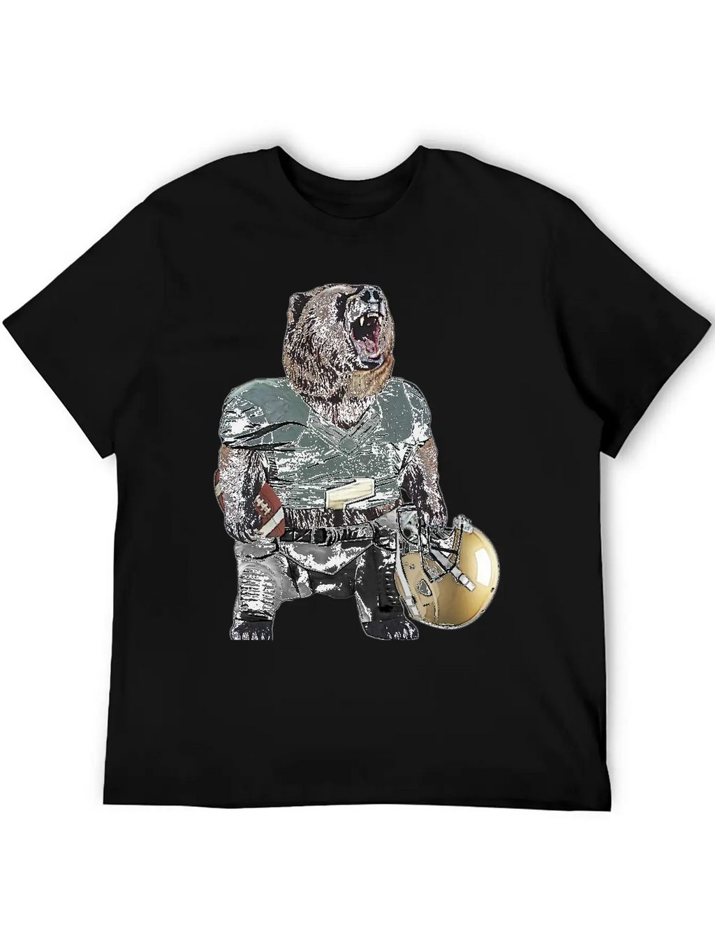Football Bear Classic Cotton Tee – Unisex Comfort For Any Season