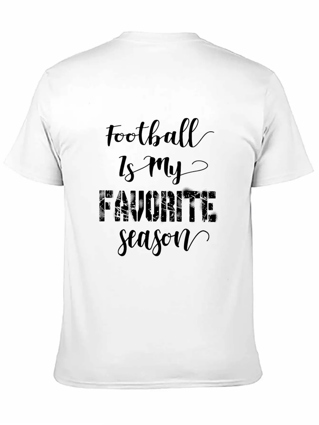 Football Is My Favorite Season Relaxed Everyday Tee – Lightweight And Durable Cotton