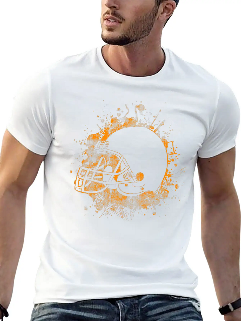 Football Team Helmet America American Sport Sports Breathable Graphic T-Shirt – Perfect For Casual Days