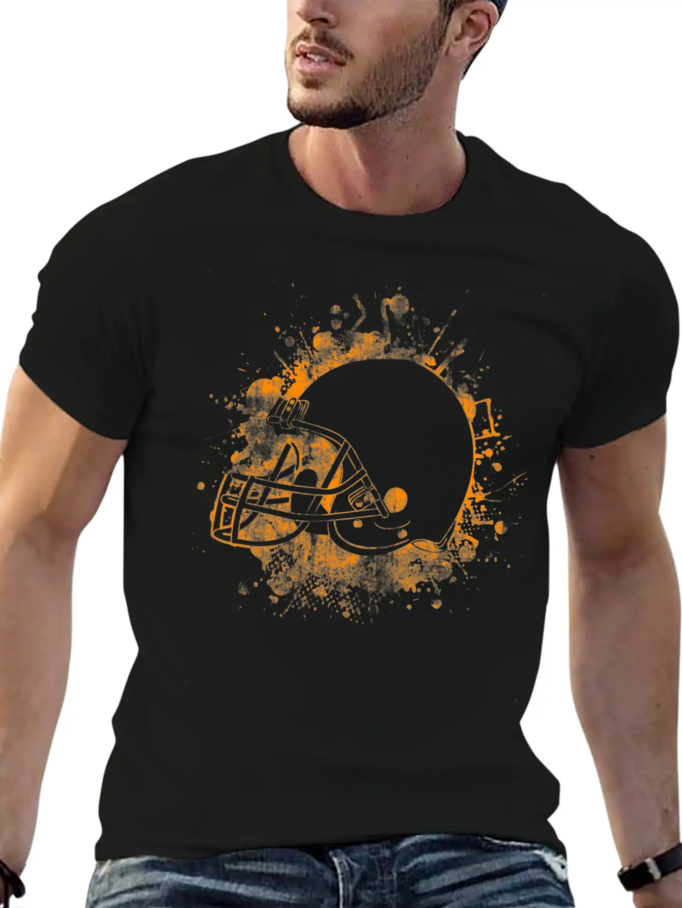 Football Team Helmet America American Sport Sports Breathable Graphic T-Shirt – Perfect For Casual Days